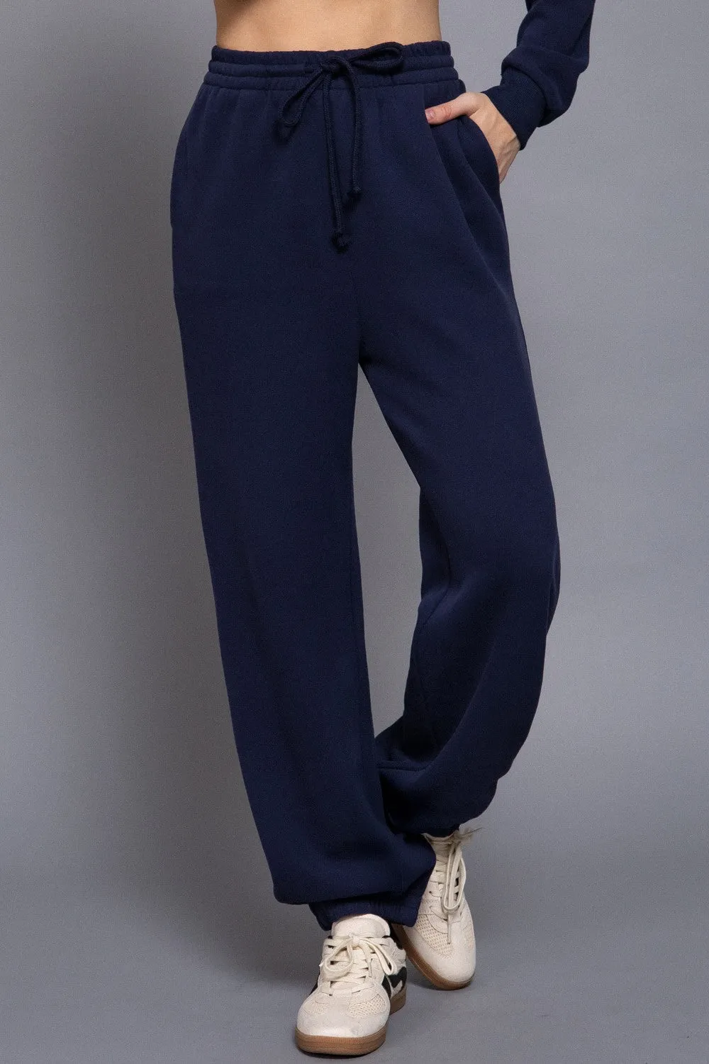 Elisa Soft Jogger Pants, Navy sold by North & Main Clothing Company