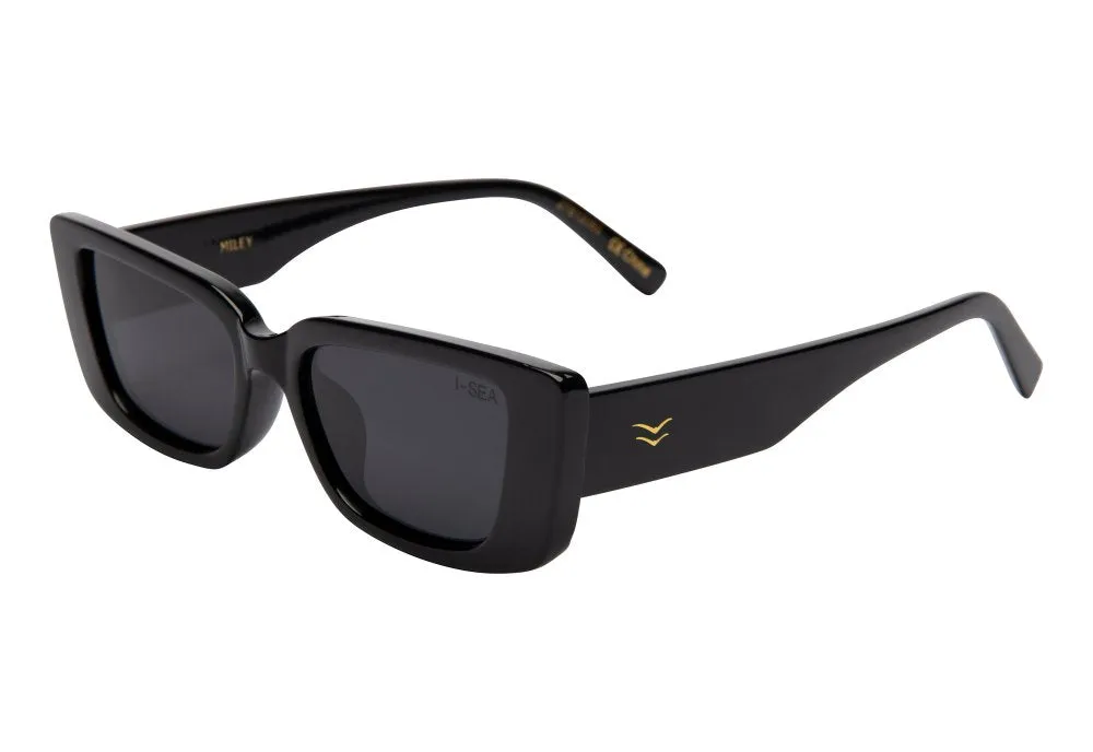 Miley Polarized Sunglasses, Black/Smoke | I-SEA sold by North & Main Clothing Company