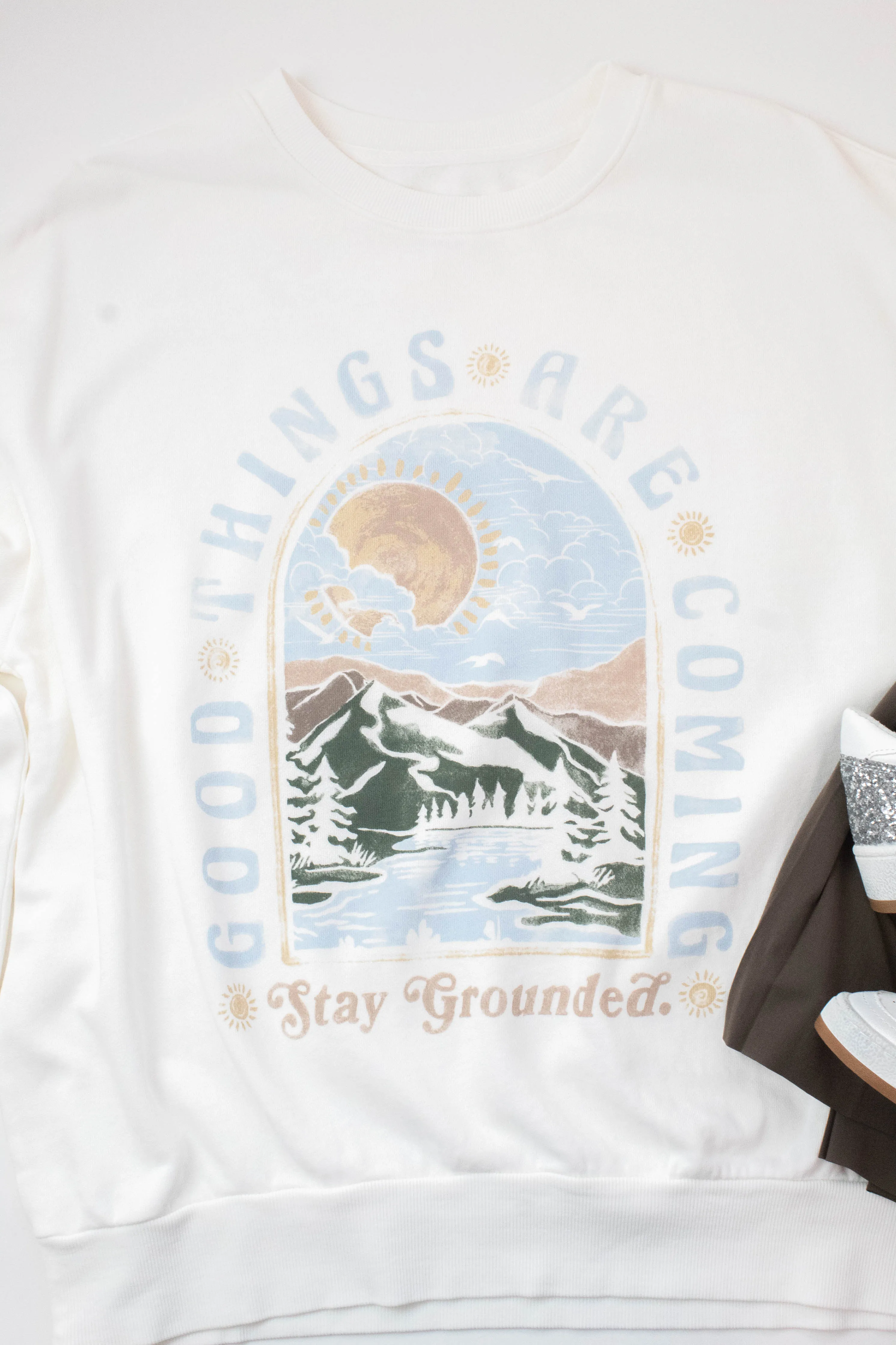 Grounded Sunday Sweatshirt, Sea Salt | Z Supply sold by North & Main Clothing Company