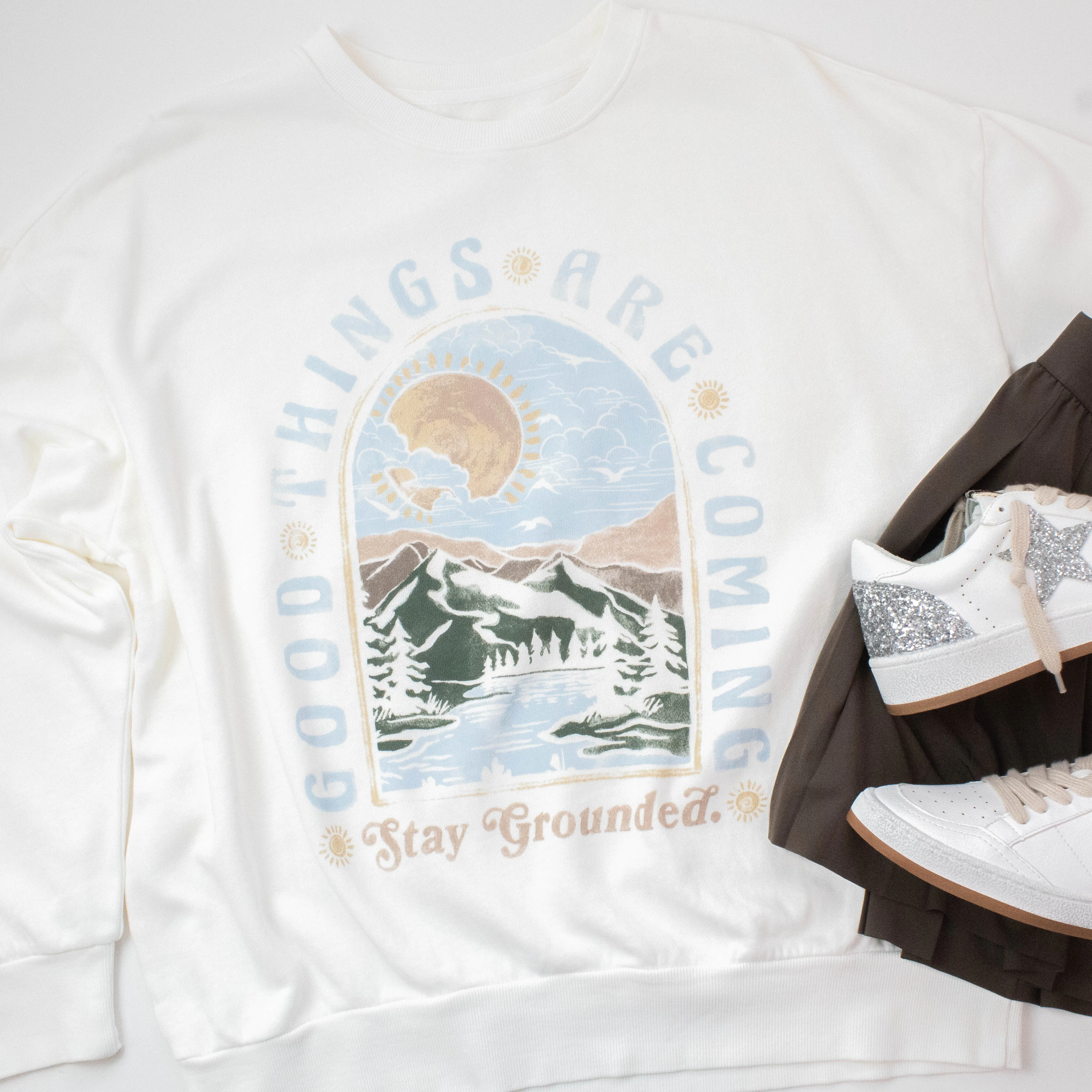 Grounded Sunday Sweatshirt, Sea Salt | Z Supply sold by North & Main Clothing Company product image thumbnail 4