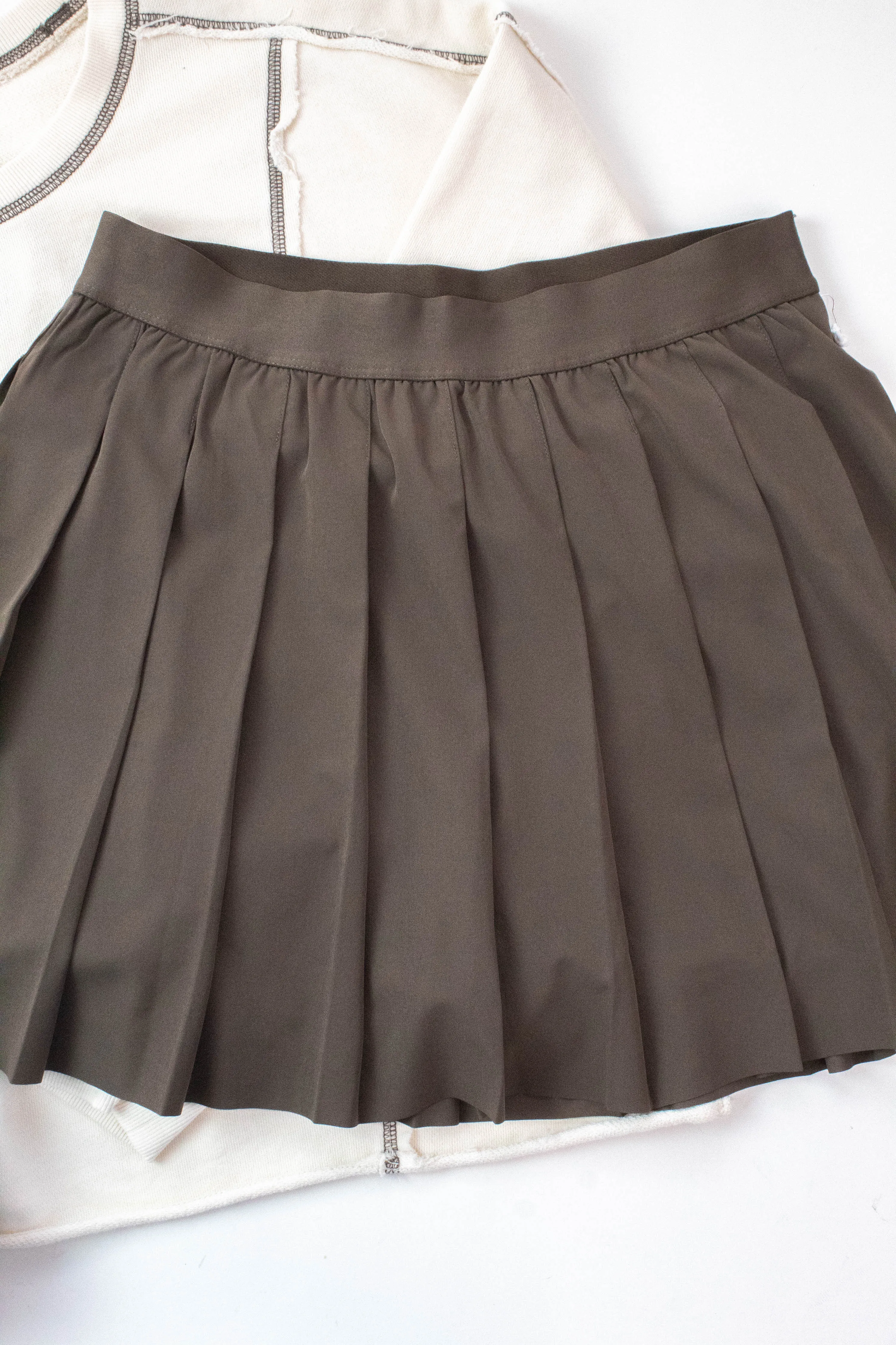 Full Swing Pleated Skirt, Tavern | Z Supply sold by North & Main Clothing Company