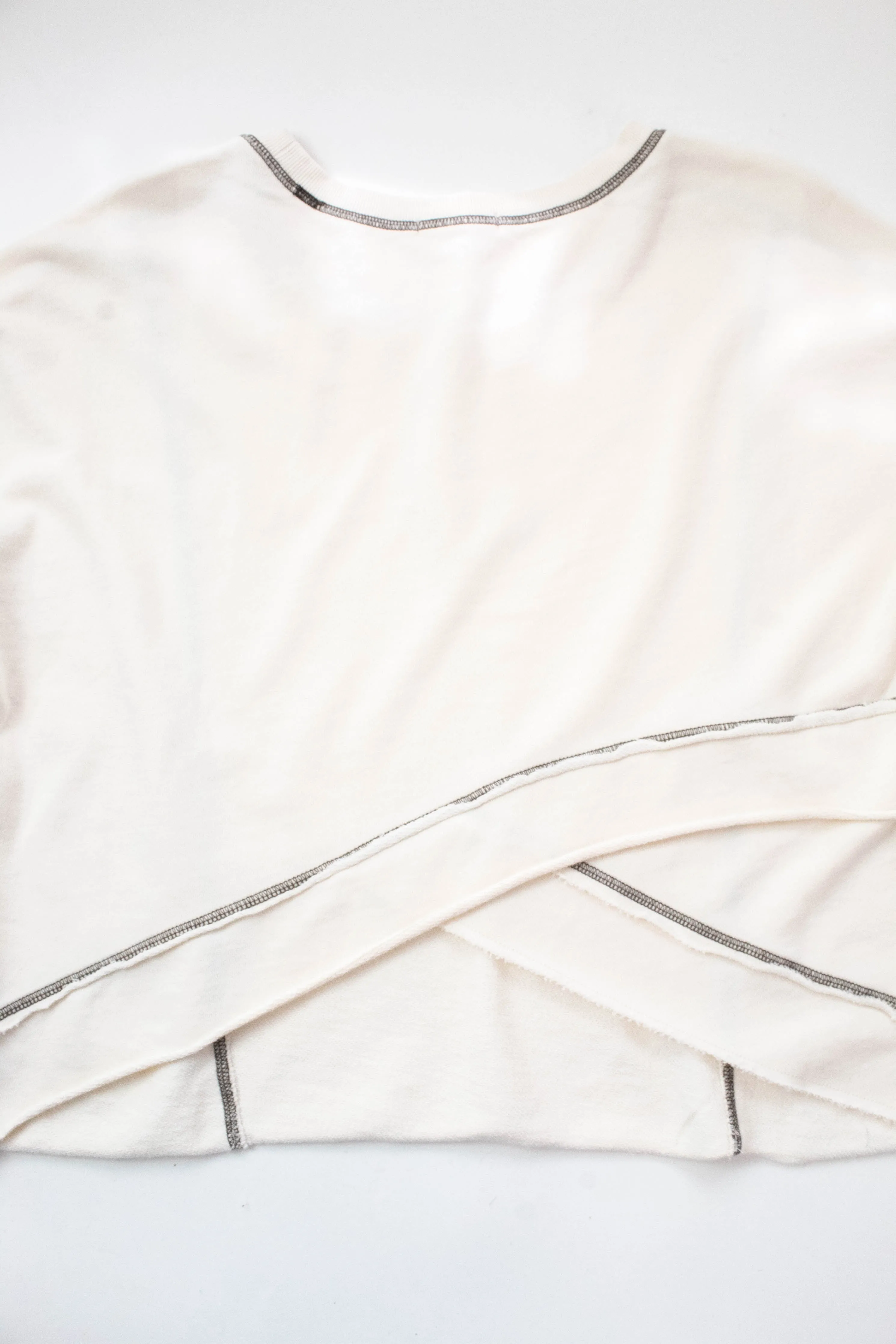 Fan Club Contrast Stitch Sweatshirt, Crystal | Z Supply sold by North & Main Clothing Company product image thumbnail 4