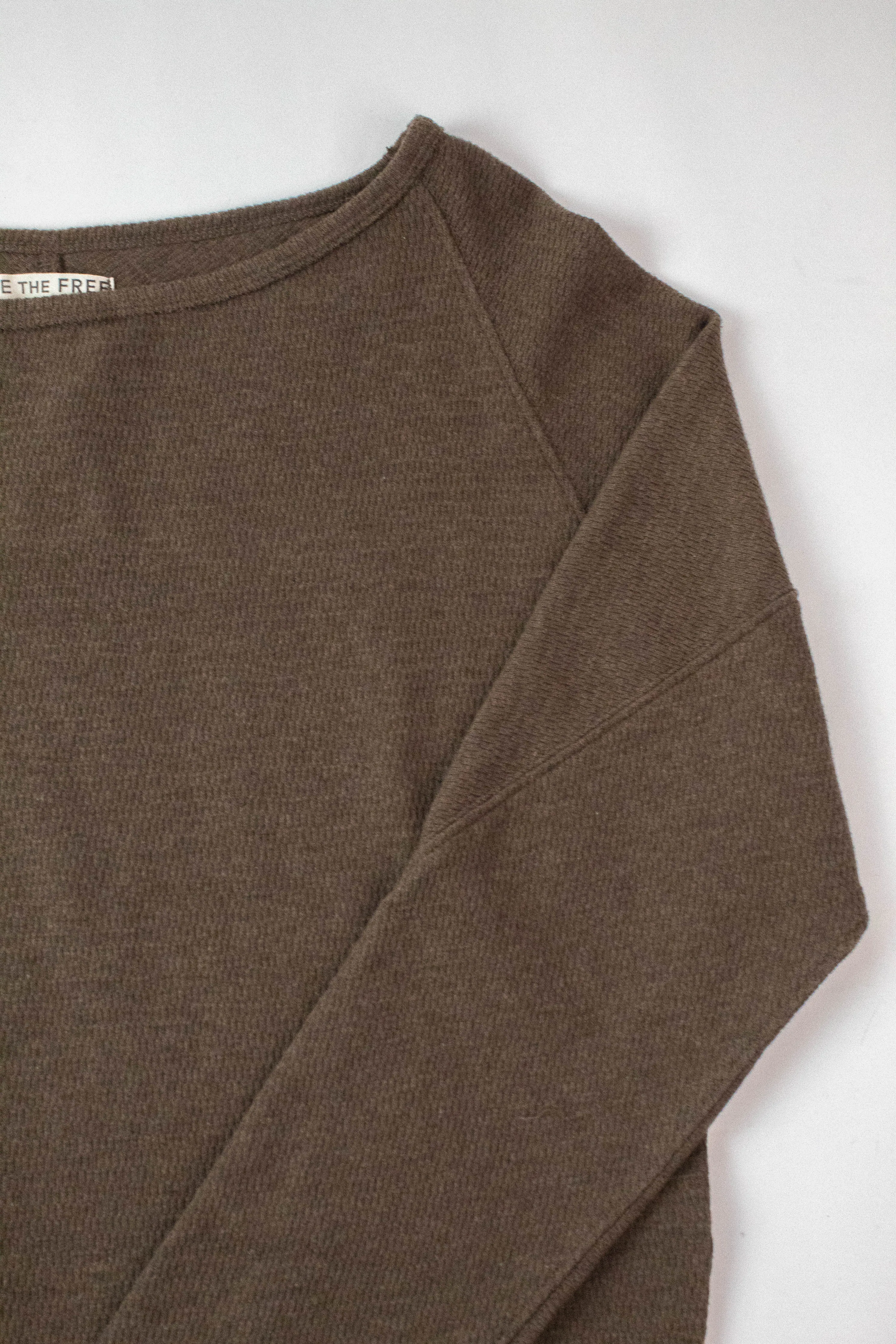 Jess Boat Neck Top, Coco Brown Heather | Free People sold by North & Main Clothing Company product image thumbnail 2