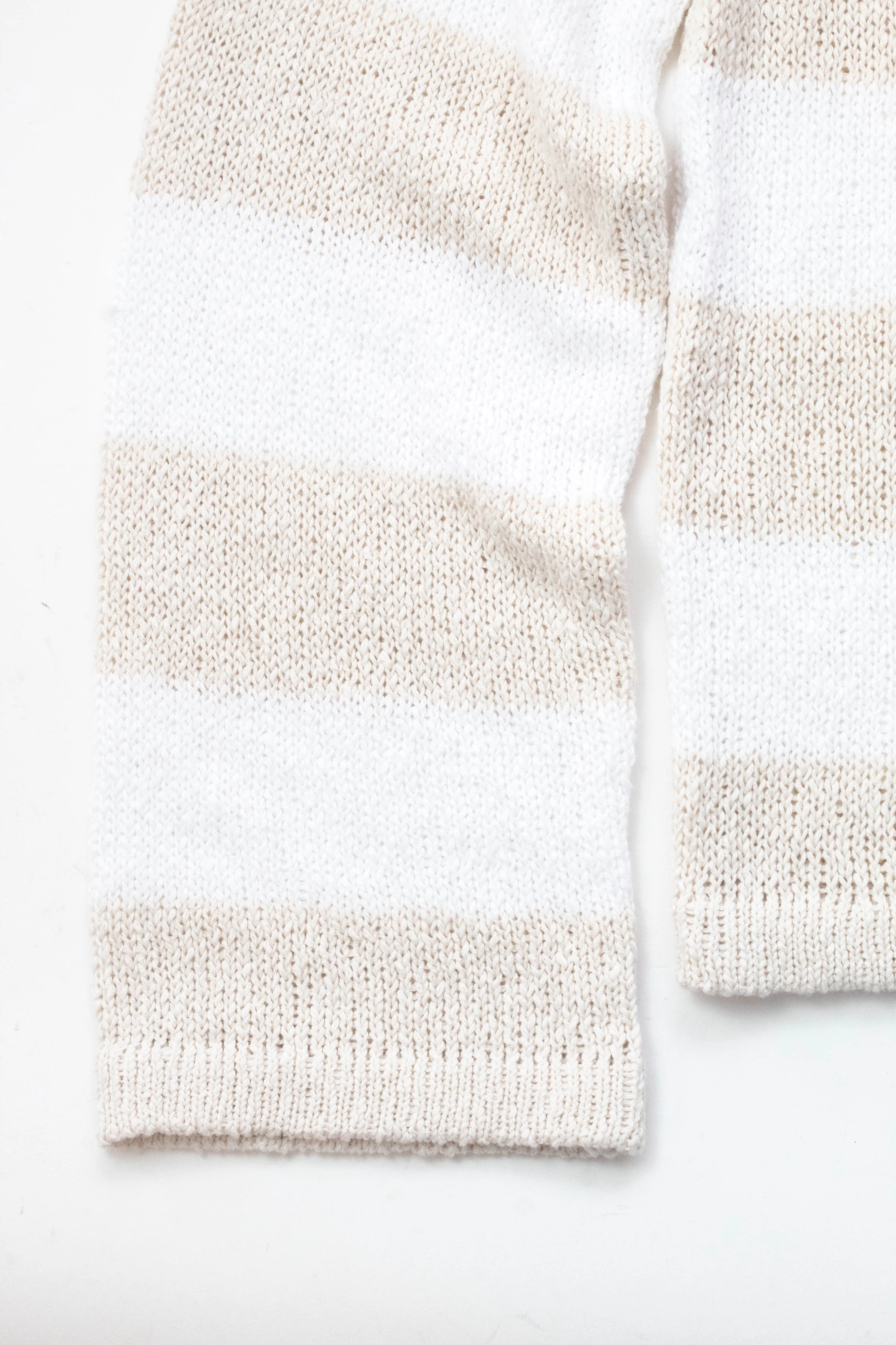 Stella Textured Raglan Sweater, White/Light Oak Stripe | Sanctuary sold by North & Main Clothing Company product image thumbnail 3