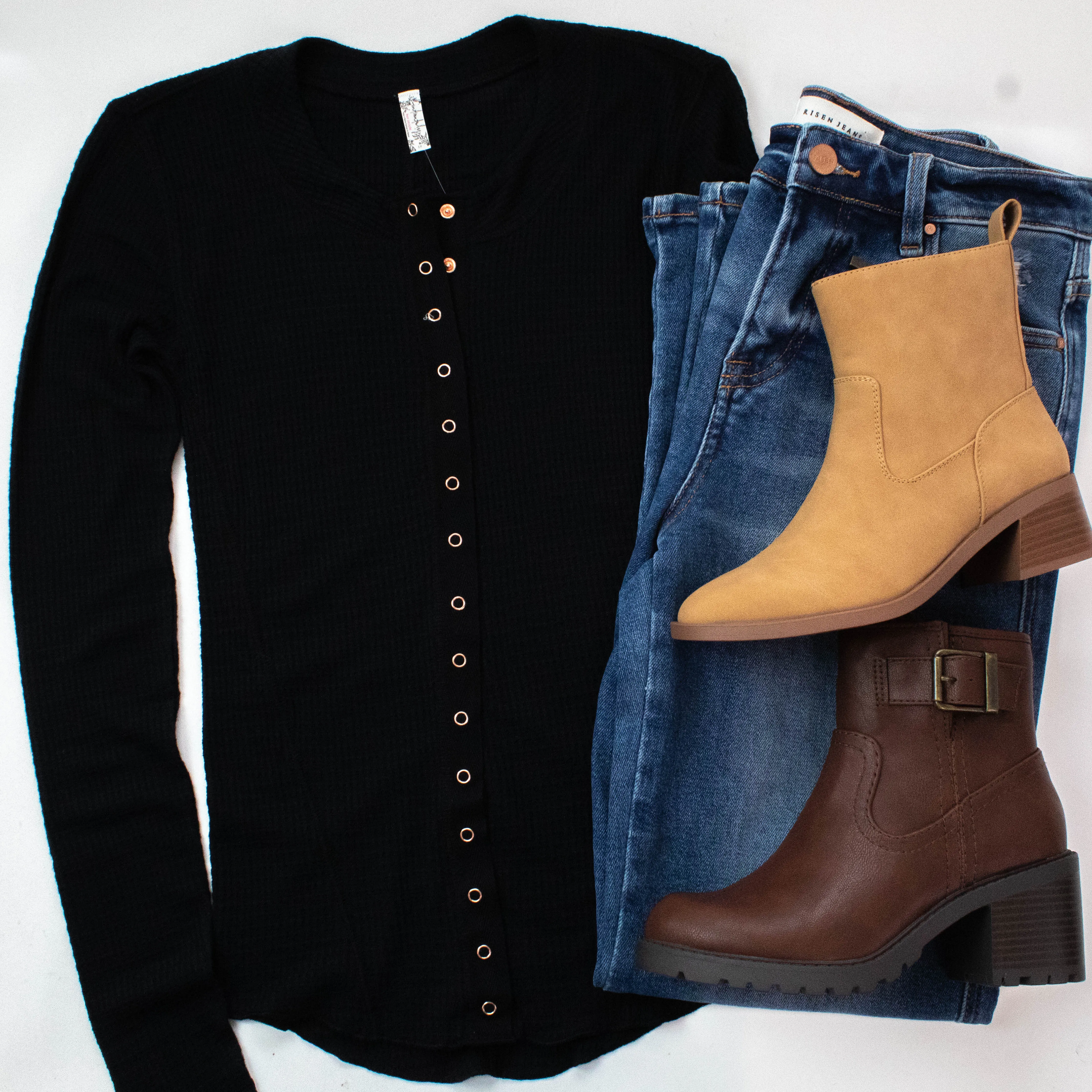 Going Places Cardi, Black | Free People sold by North & Main Clothing Company product image thumbnail 4