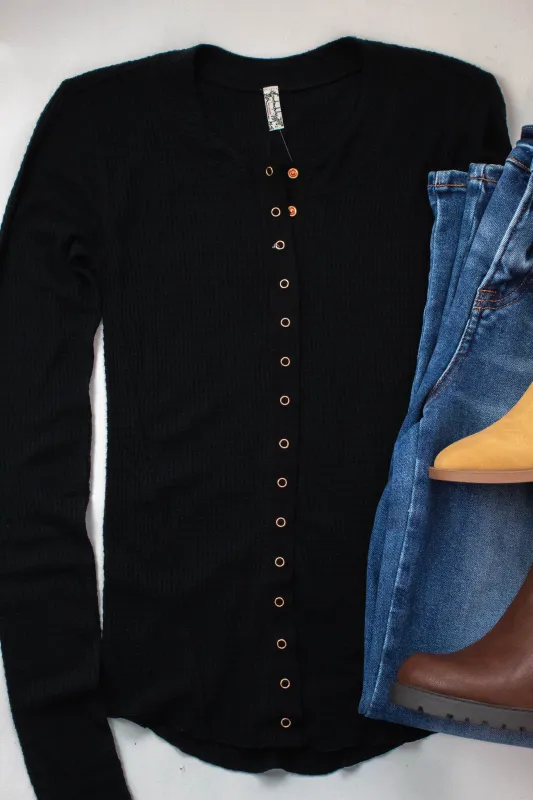 Going Places Cardi, Black | Free People sold by North & Main Clothing Company