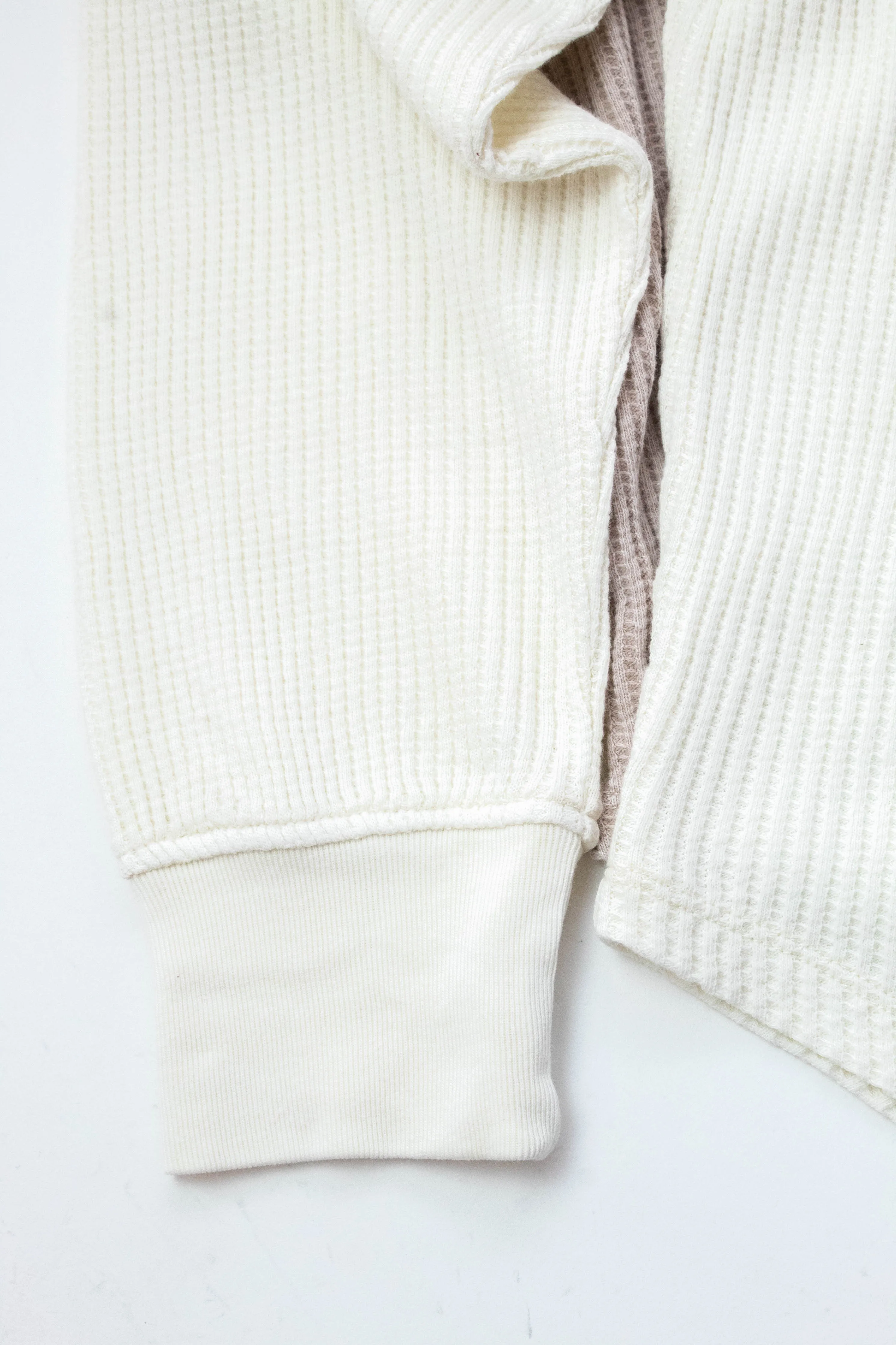 Jordan Knit Henley Top, Cream sold by North & Main Clothing Company product image thumbnail 3