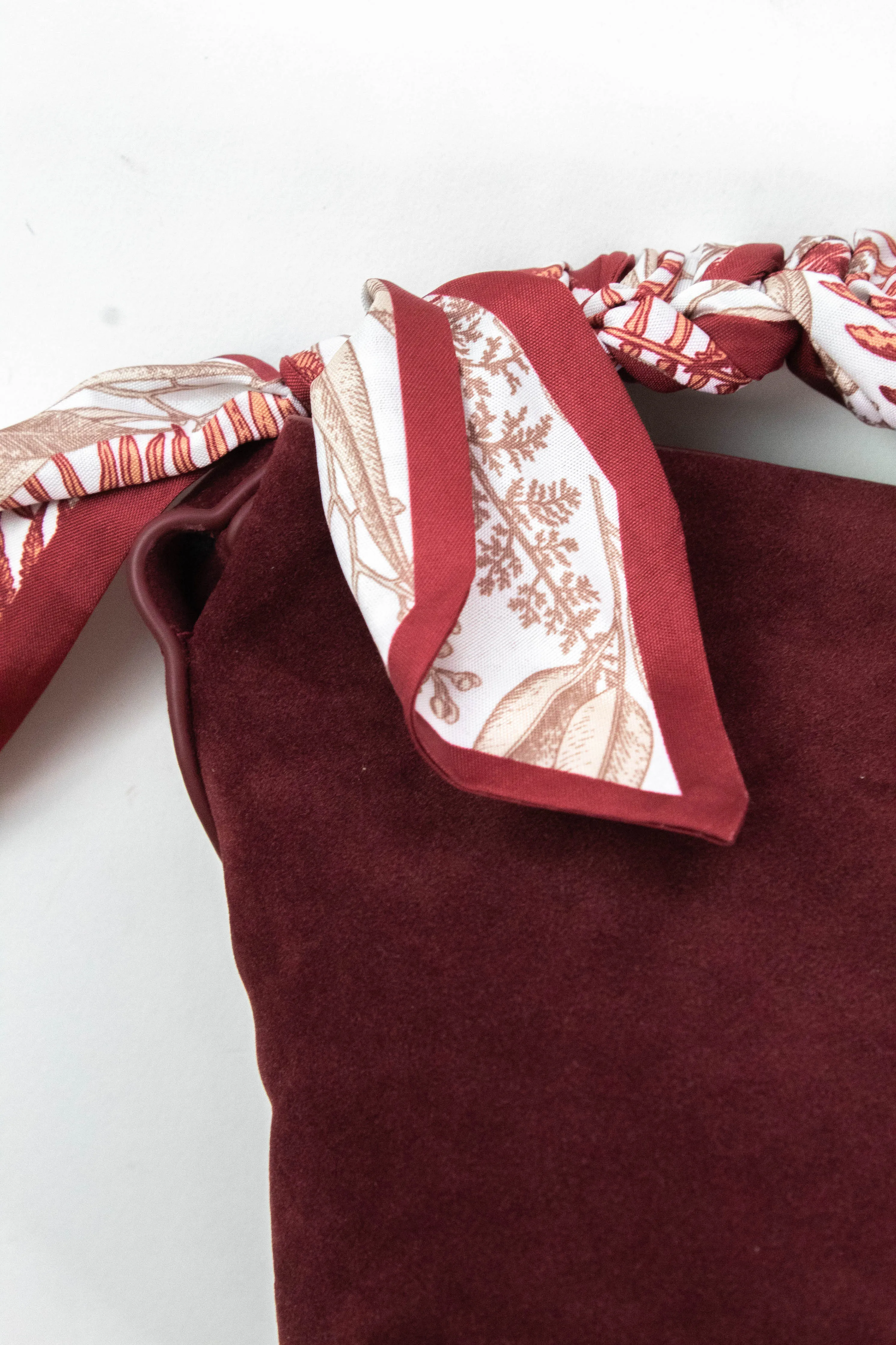 Margaret Small Suede Bucket Bag, Burgundy sold by North & Main Clothing Company product image thumbnail 2