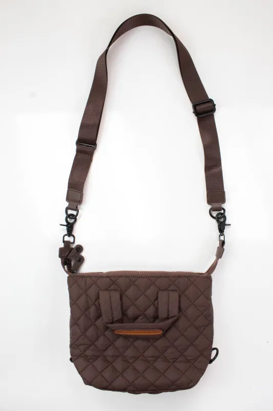 Matilda Mini Quilted Bag, Brown sold by North & Main Clothing Company