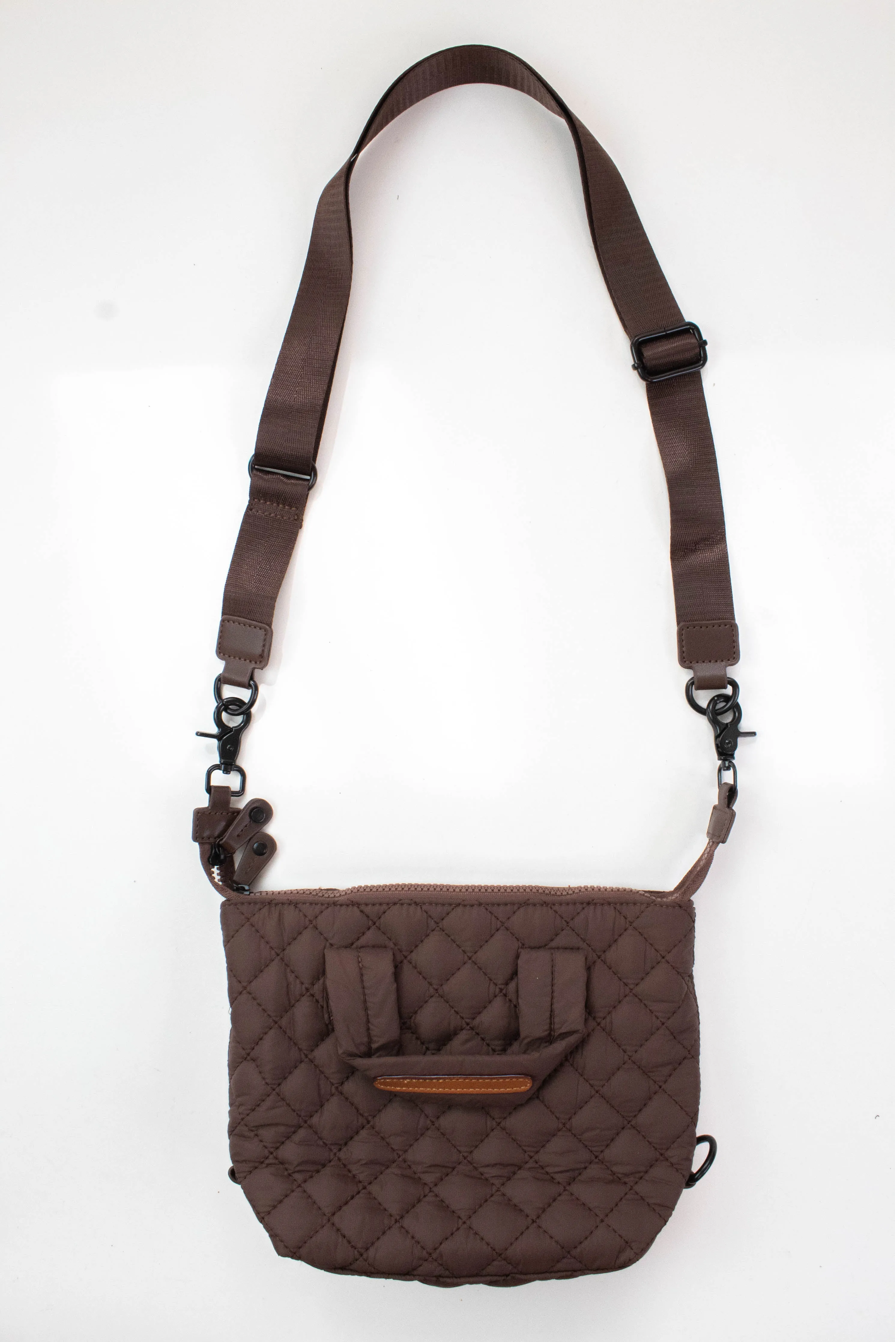Matilda Mini Quilted Bag, Brown sold by North & Main Clothing Company