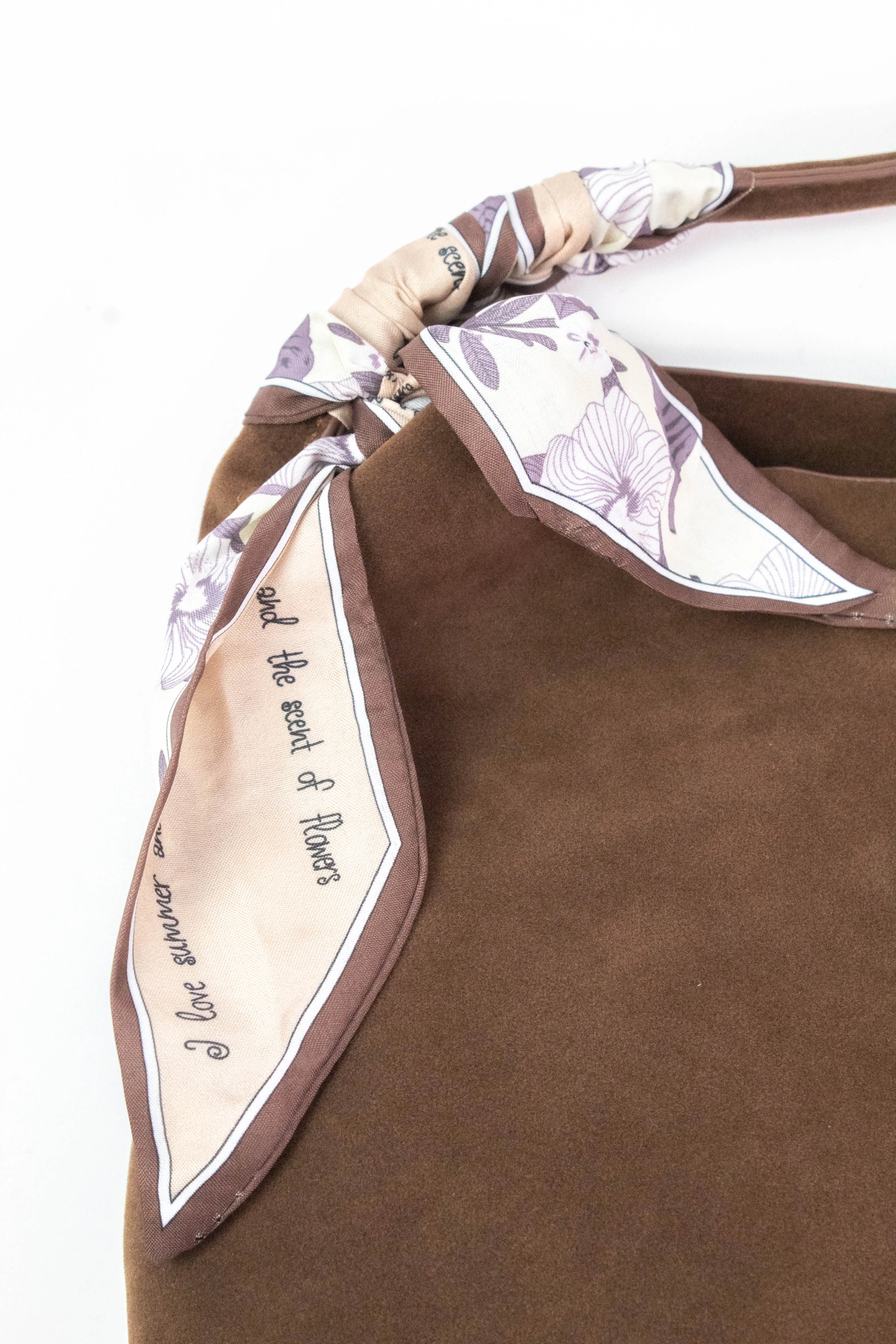 Lillian Suede Bucket Bag, Chocolate sold by North & Main Clothing Company product image thumbnail 2