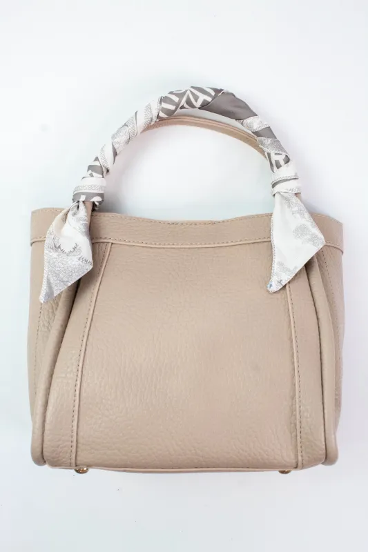 Mabel Medium Bag, Beige sold by North & Main Clothing Company