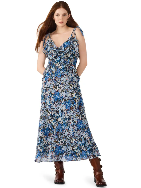 Adalina Floral Maxi Dress, Bristol Blue | Steve Madden sold by North & Main Clothing Company