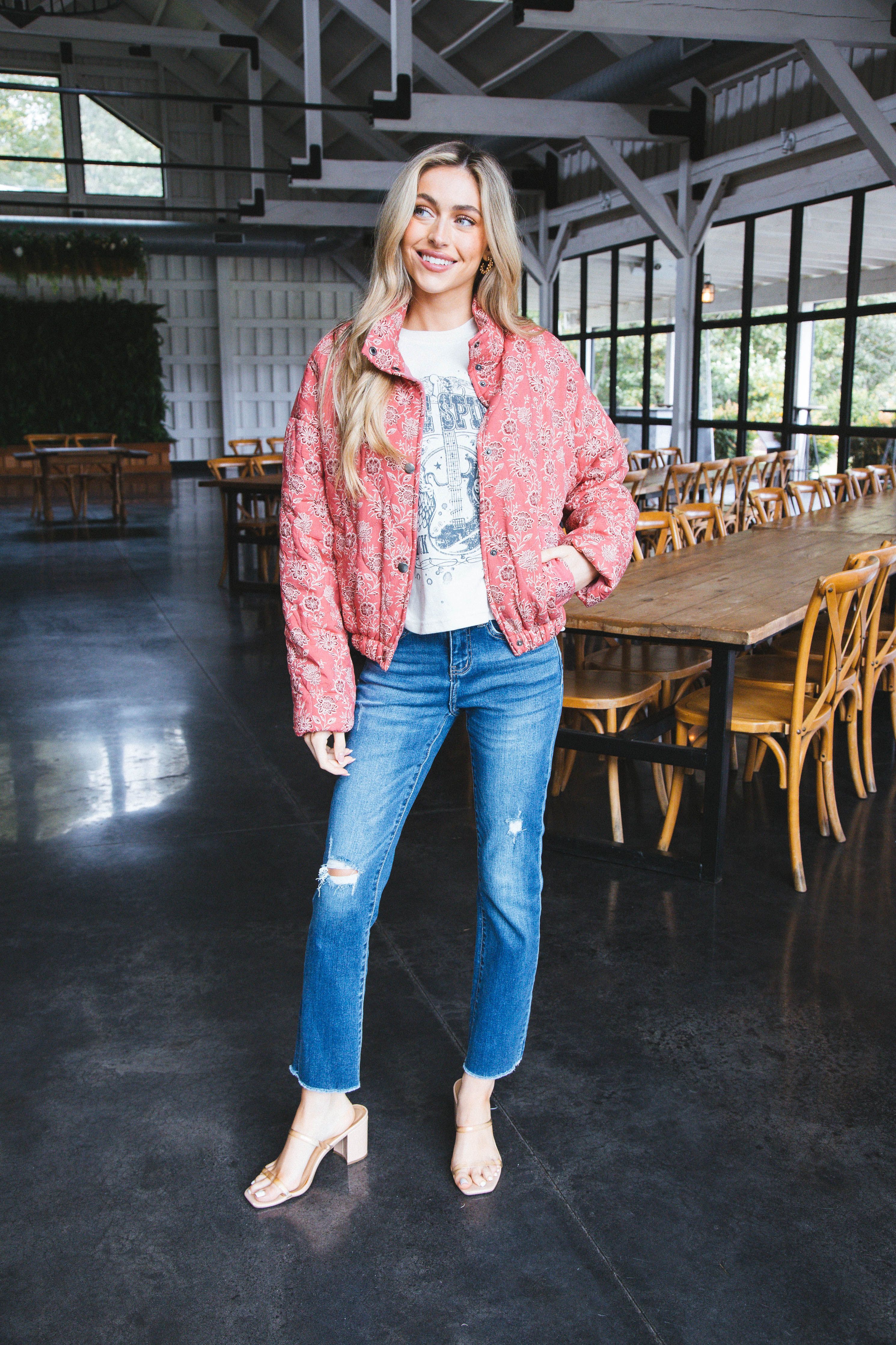 Free Spirit Boxy Crop Graphic Tee, Stone sold by North & Main Clothing Company product image thumbnail 4