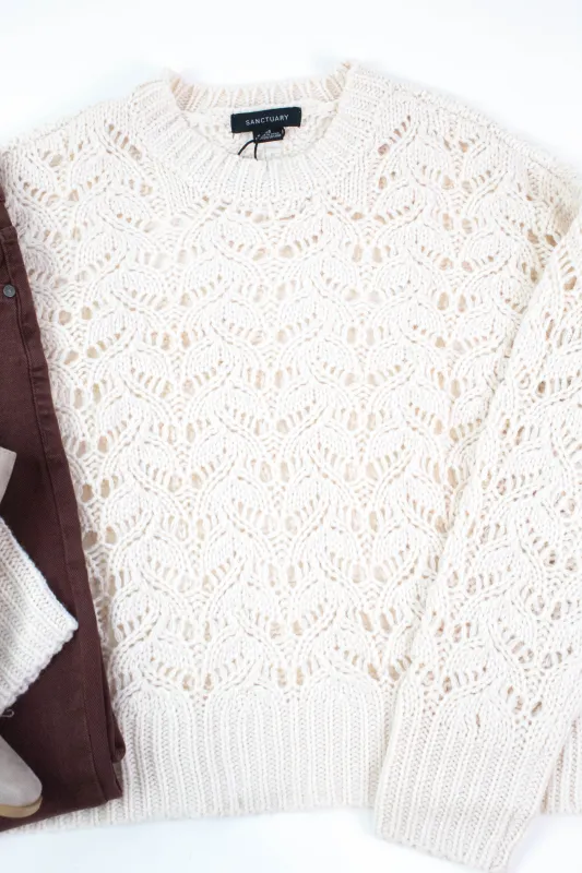 Boheme Popover Sweater, Light Oat | Sanctuary sold by North & Main Clothing Company