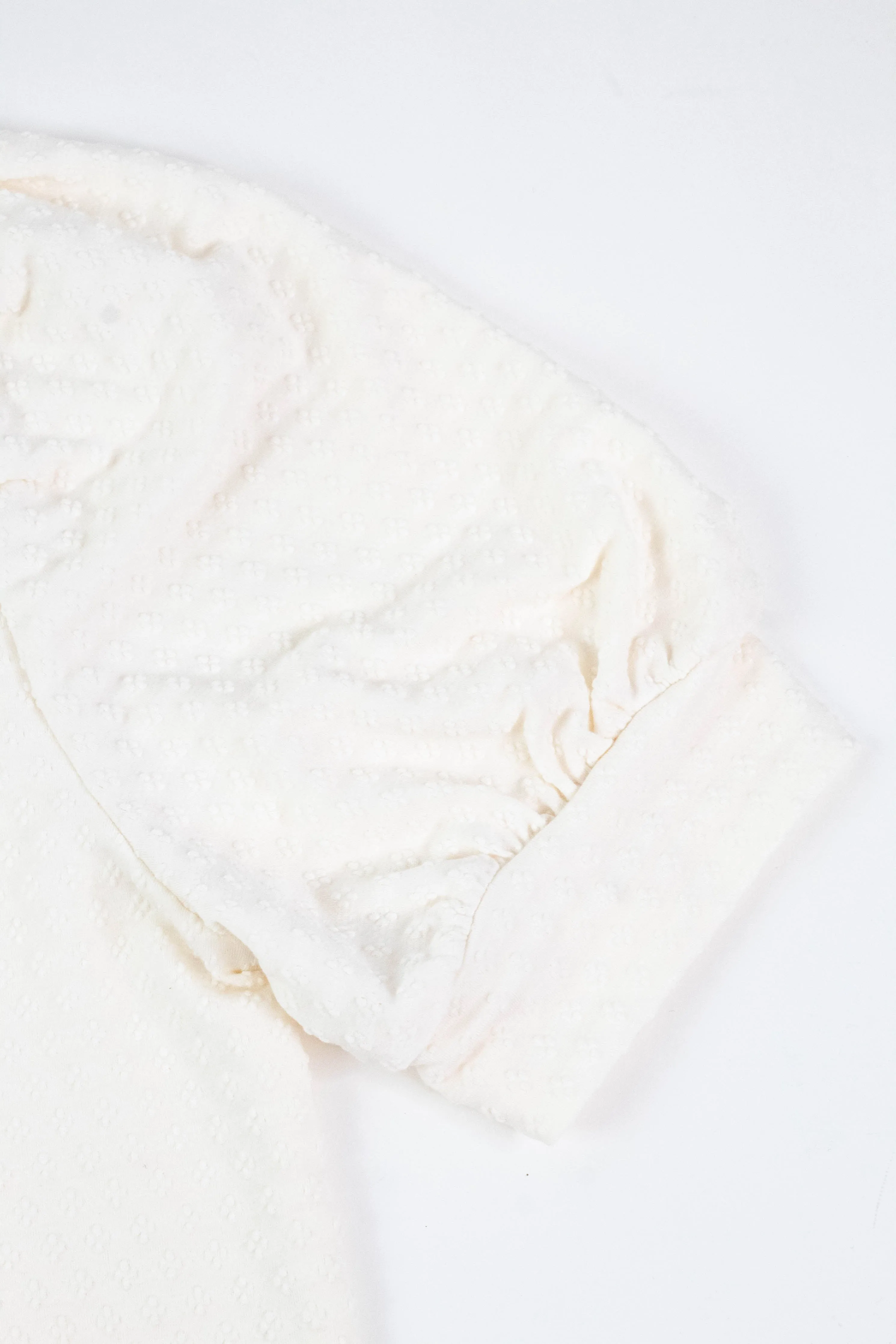 Esther Textured Lace Trim Top, Off White sold by North & Main Clothing Company product image thumbnail 2