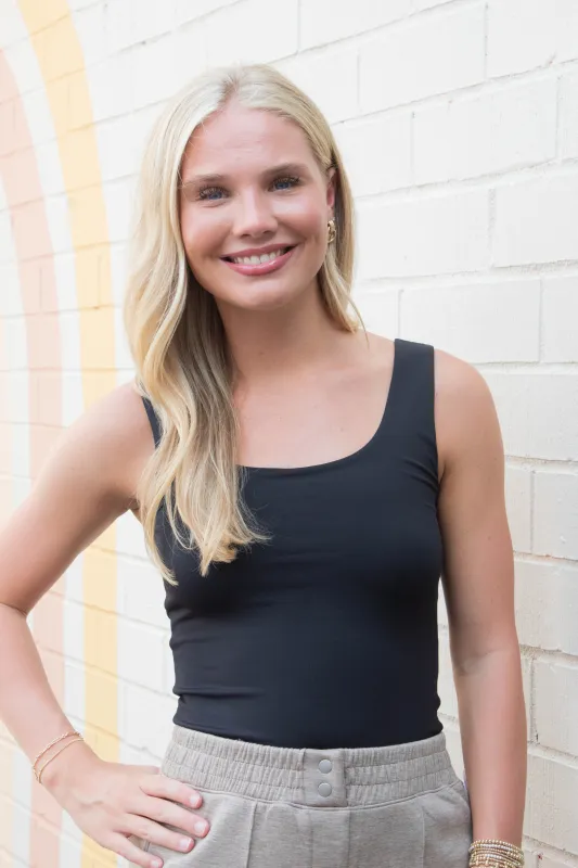 Tanith Tank Top, Black | RD Style sold by North & Main Clothing Company