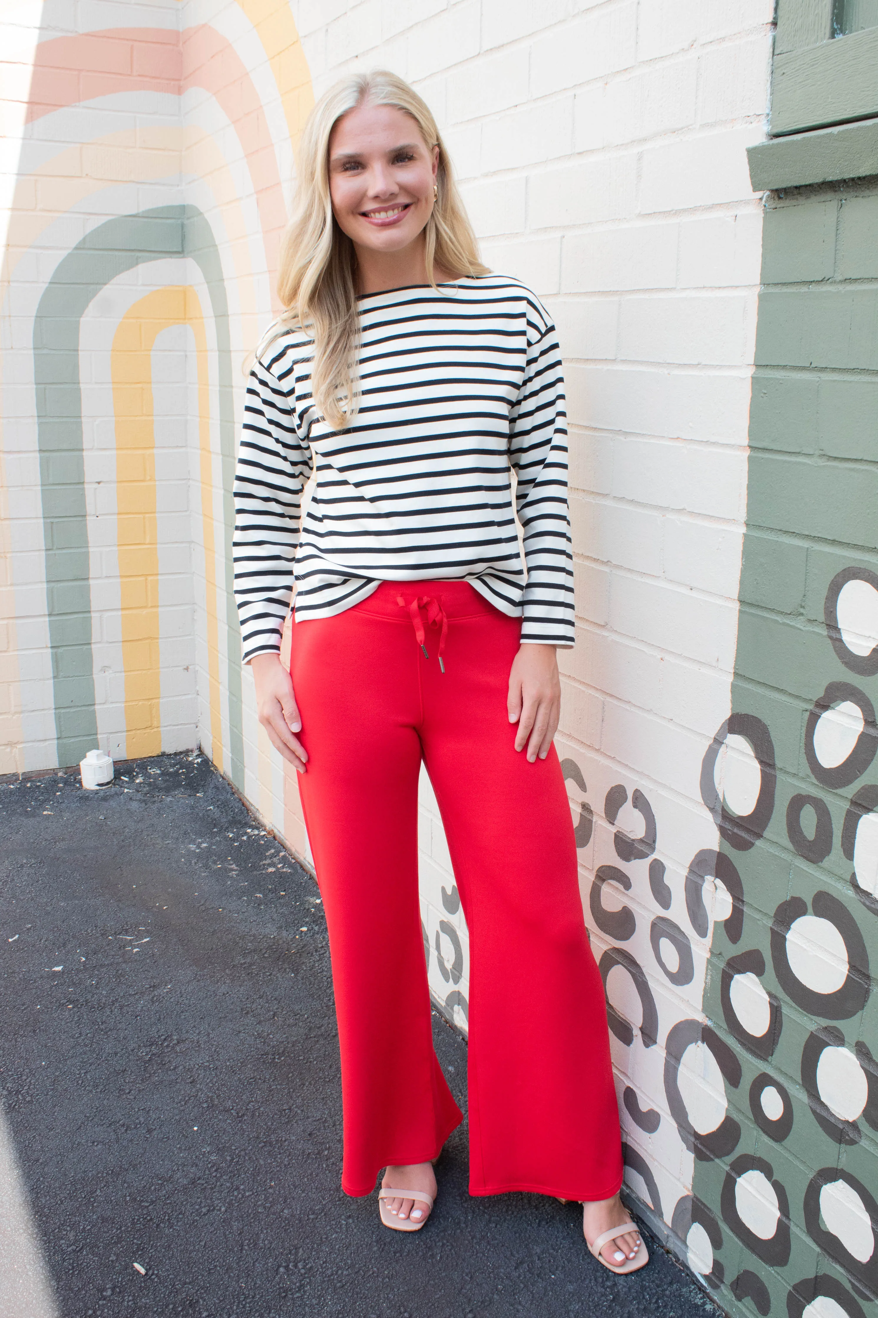 Cool Cotton Boatneck Top, Yacht Stripe | SPANX sold by North & Main Clothing Company product image thumbnail 4