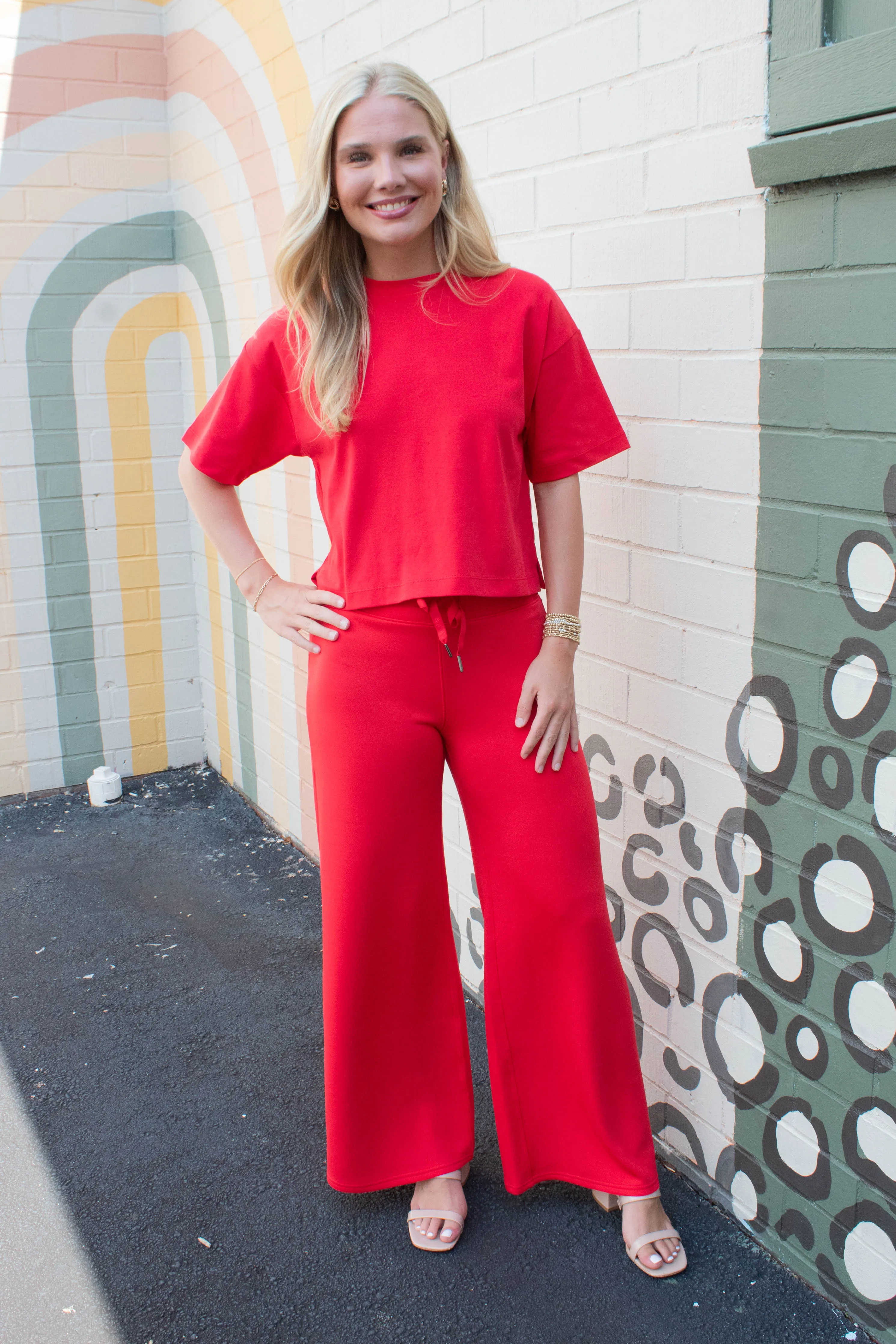 Cool Cotton Boxy Tee, Spanx Red | SPANX sold by North & Main Clothing Company product image thumbnail 2