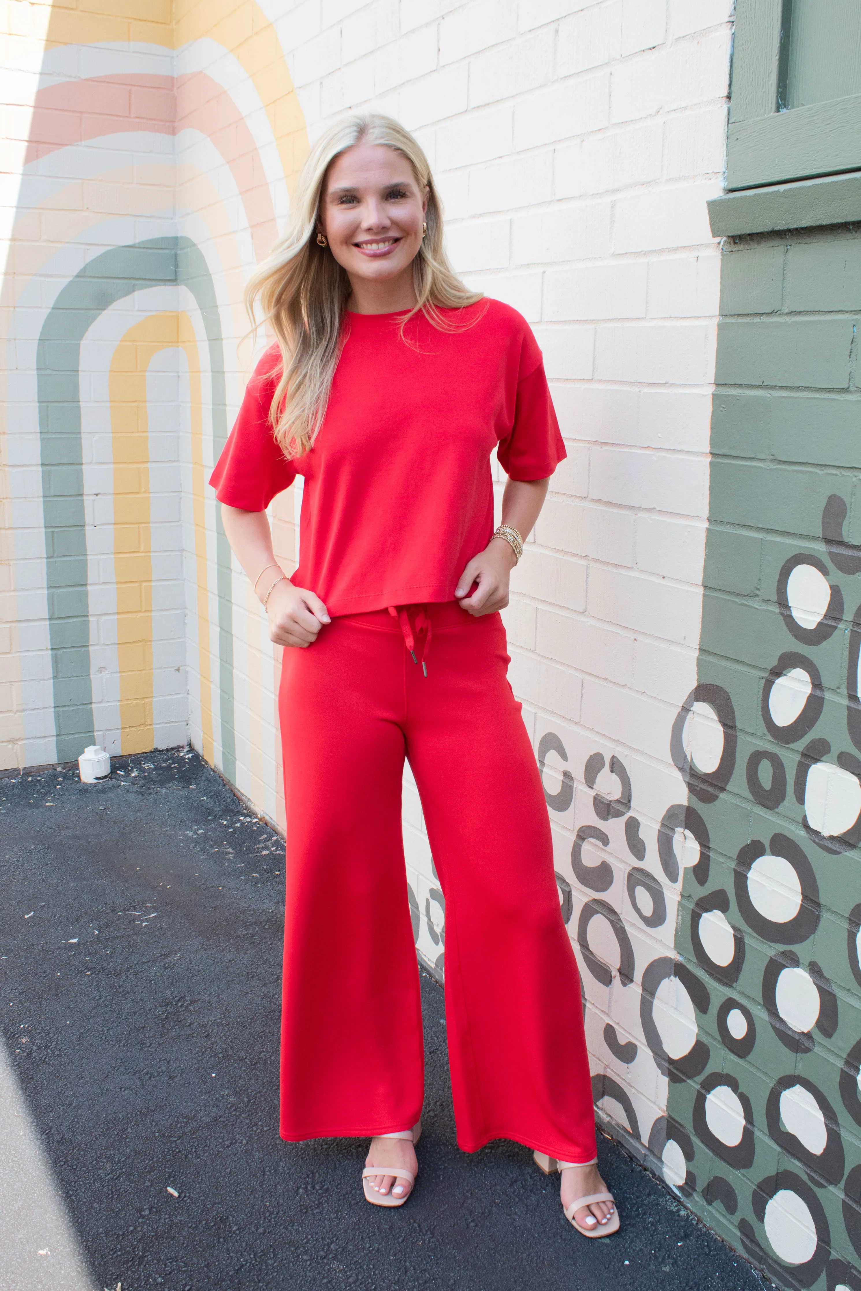 Cool Cotton Boxy Tee, Spanx Red | SPANX sold by North & Main Clothing Company product image thumbnail 5