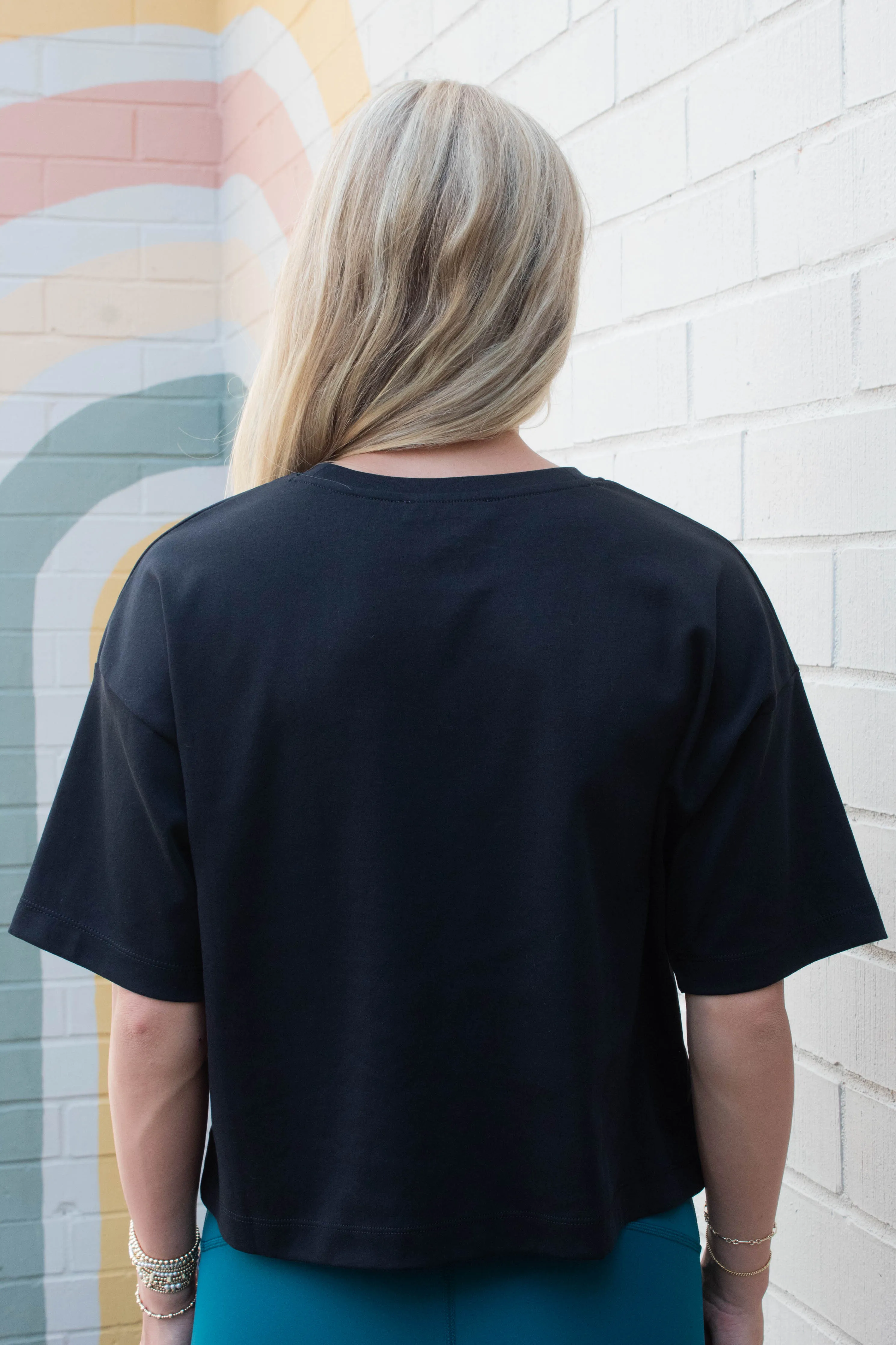 Cool Cotton Boxy Tee, Classic Black | SPANX sold by North & Main Clothing Company product image thumbnail 5