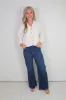 Far Out High Rise Wide Leg Jeans, Waterfall | Daze sold by North & Main Clothing Company