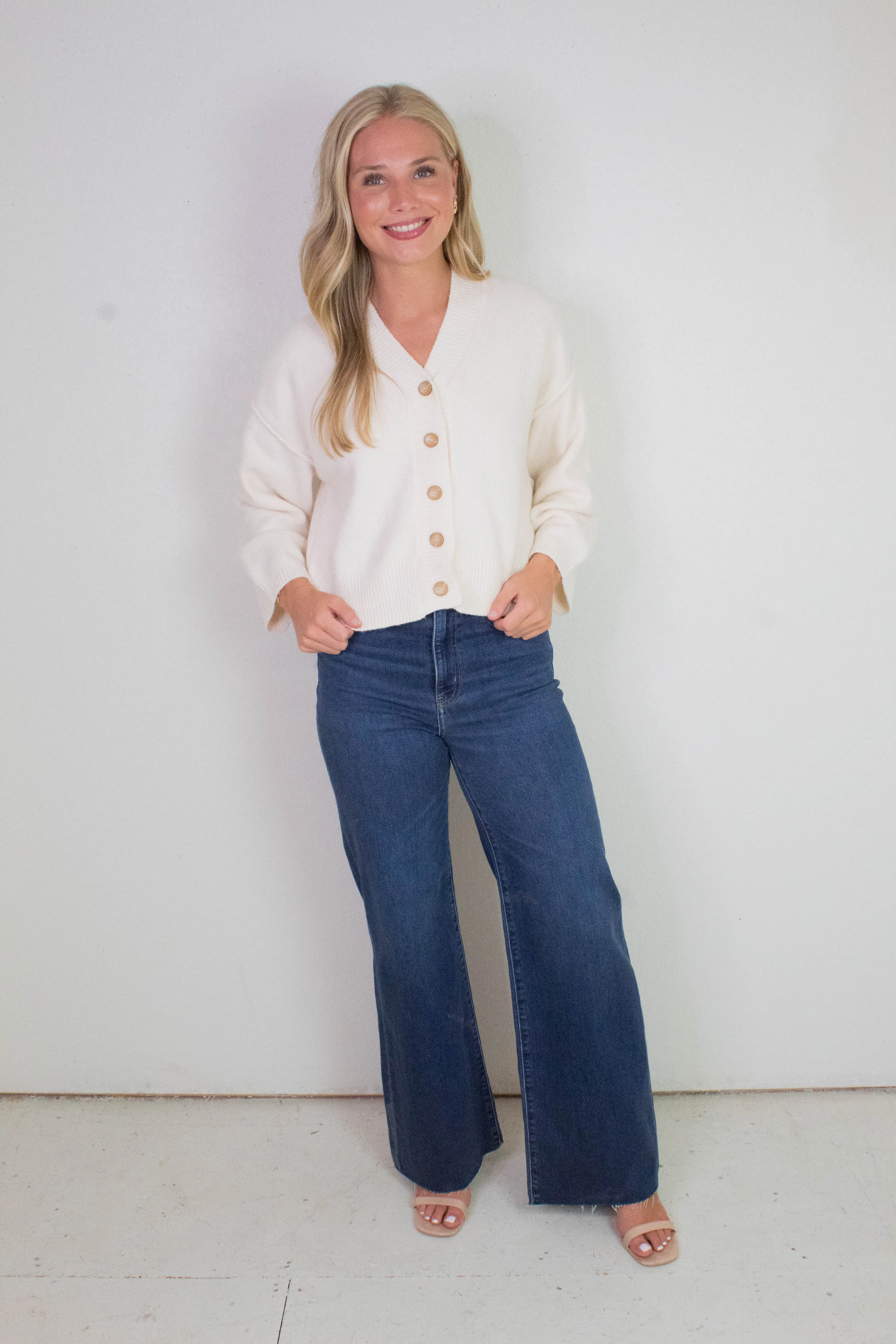 Far Out High Rise Wide Leg Jeans, Waterfall | Daze sold by North & Main Clothing Company product image thumbnail 2