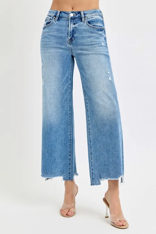 Charlotte High Rise Lightly Distressed Jeans, Medium made by Risen