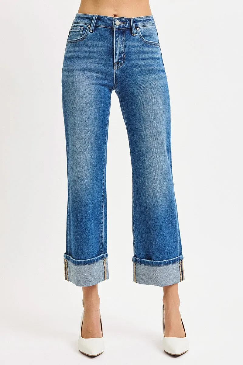 Emma Mid Rise Crop Cuffed Jeans, Medium sold by North & Main Clothing Company product image thumbnail 4