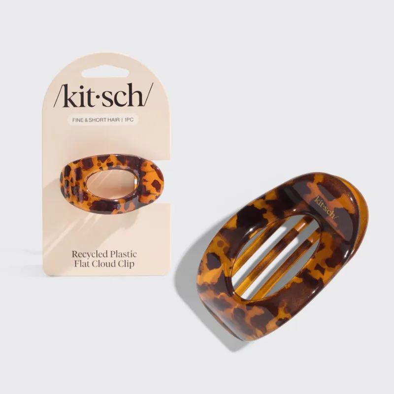 Small Recycled Plastic Flat Cloud Clip, Tort | Kitsch sold by North & Main Clothing Company