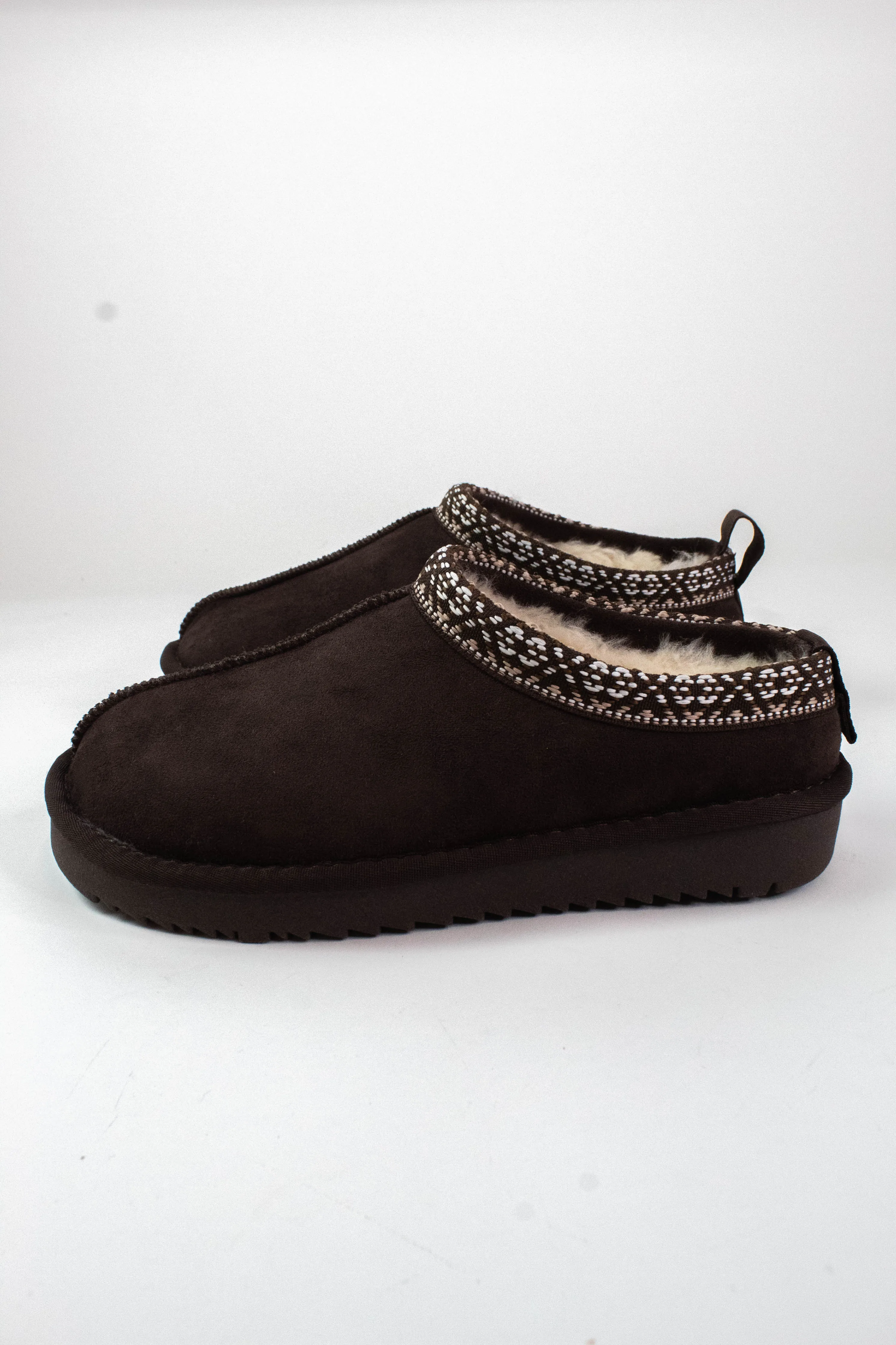 Sim Stitch Detail Suede Mule, Brown sold by North & Main Clothing Company