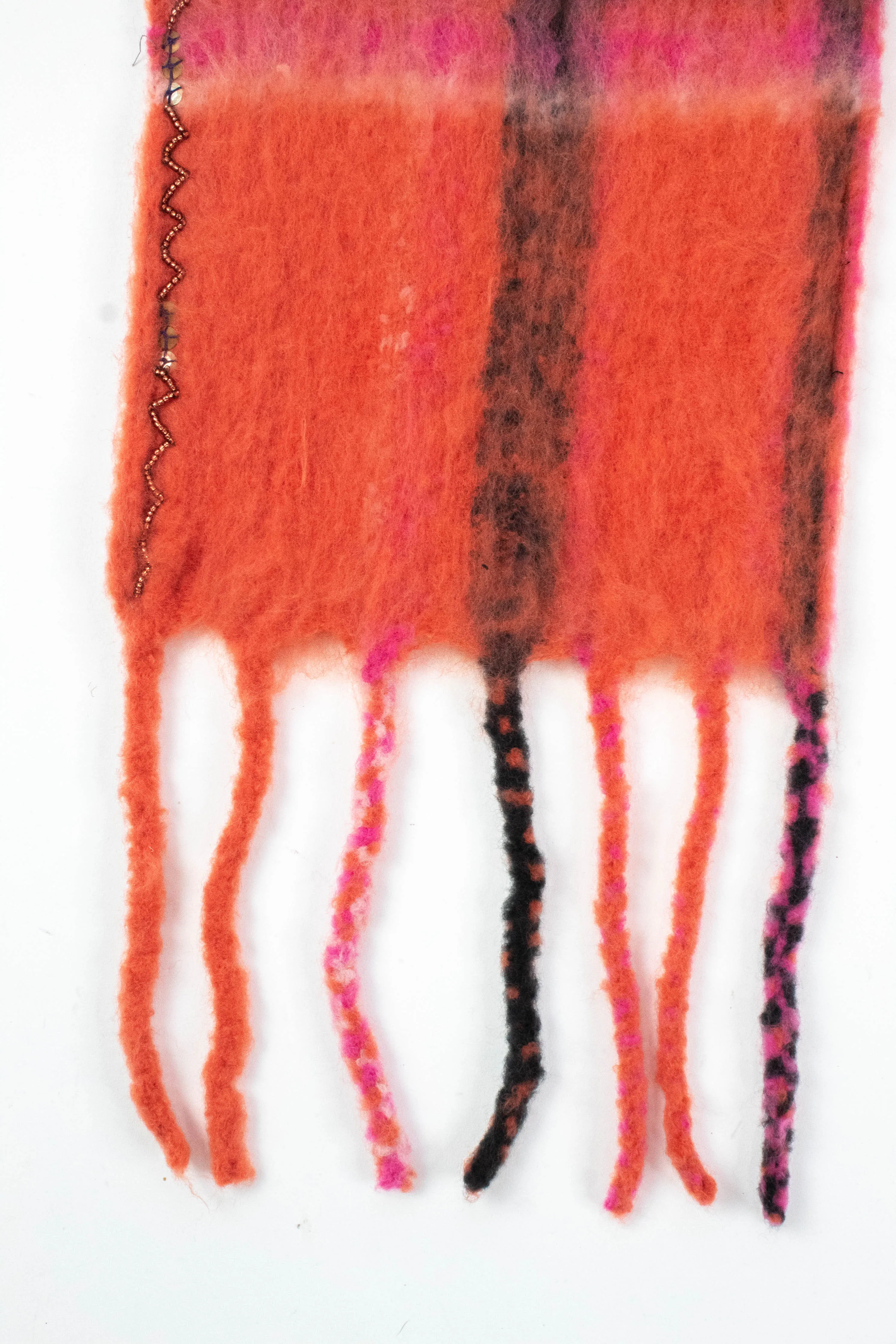 Highland Plaid Skinny Scarf, Pink Combo | Free People sold by North & Main Clothing Company product image thumbnail 3