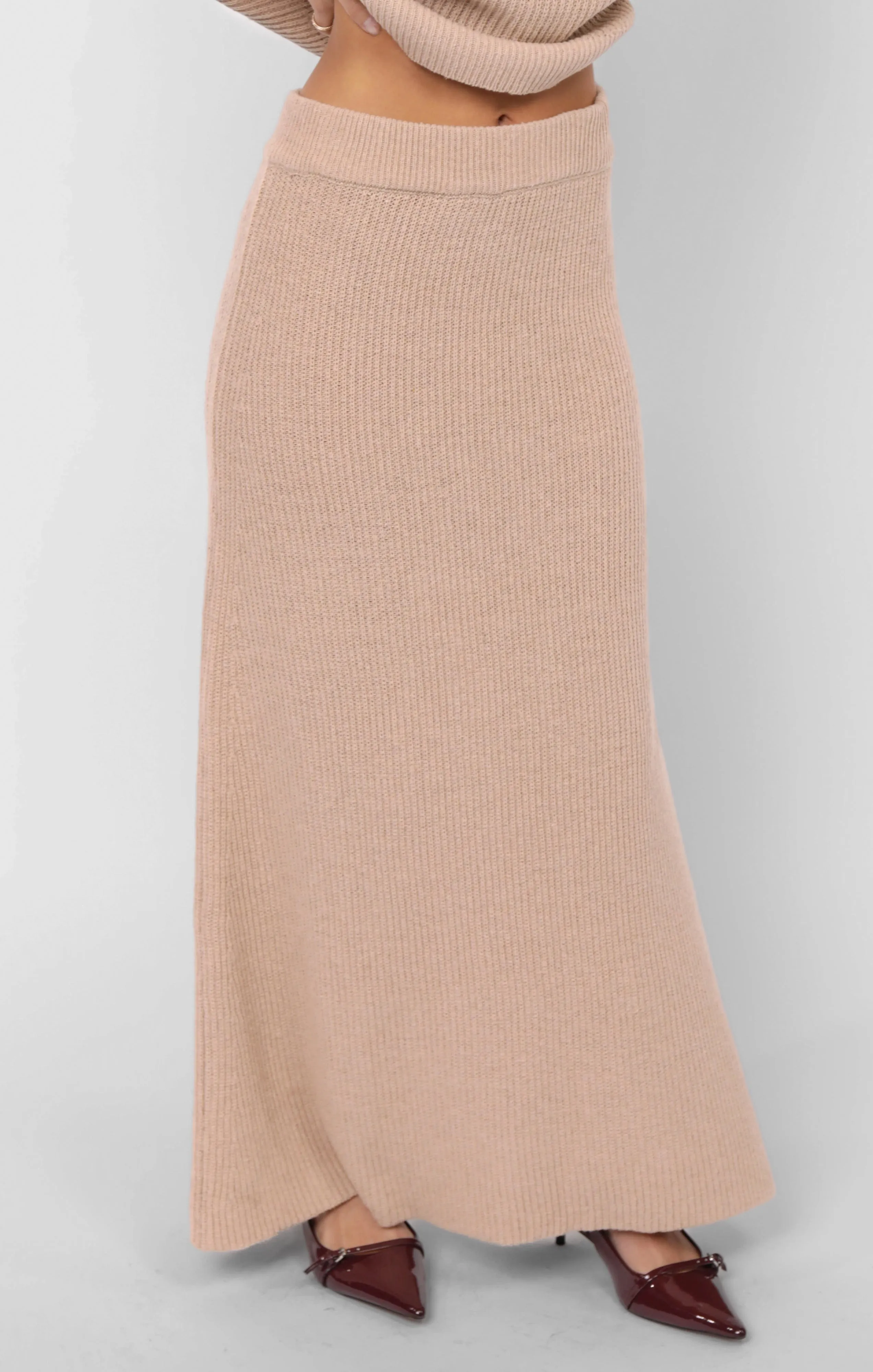 Crosby Sweater Midi Skirt, Cream | Sadie & Sage sold by North & Main Clothing Company