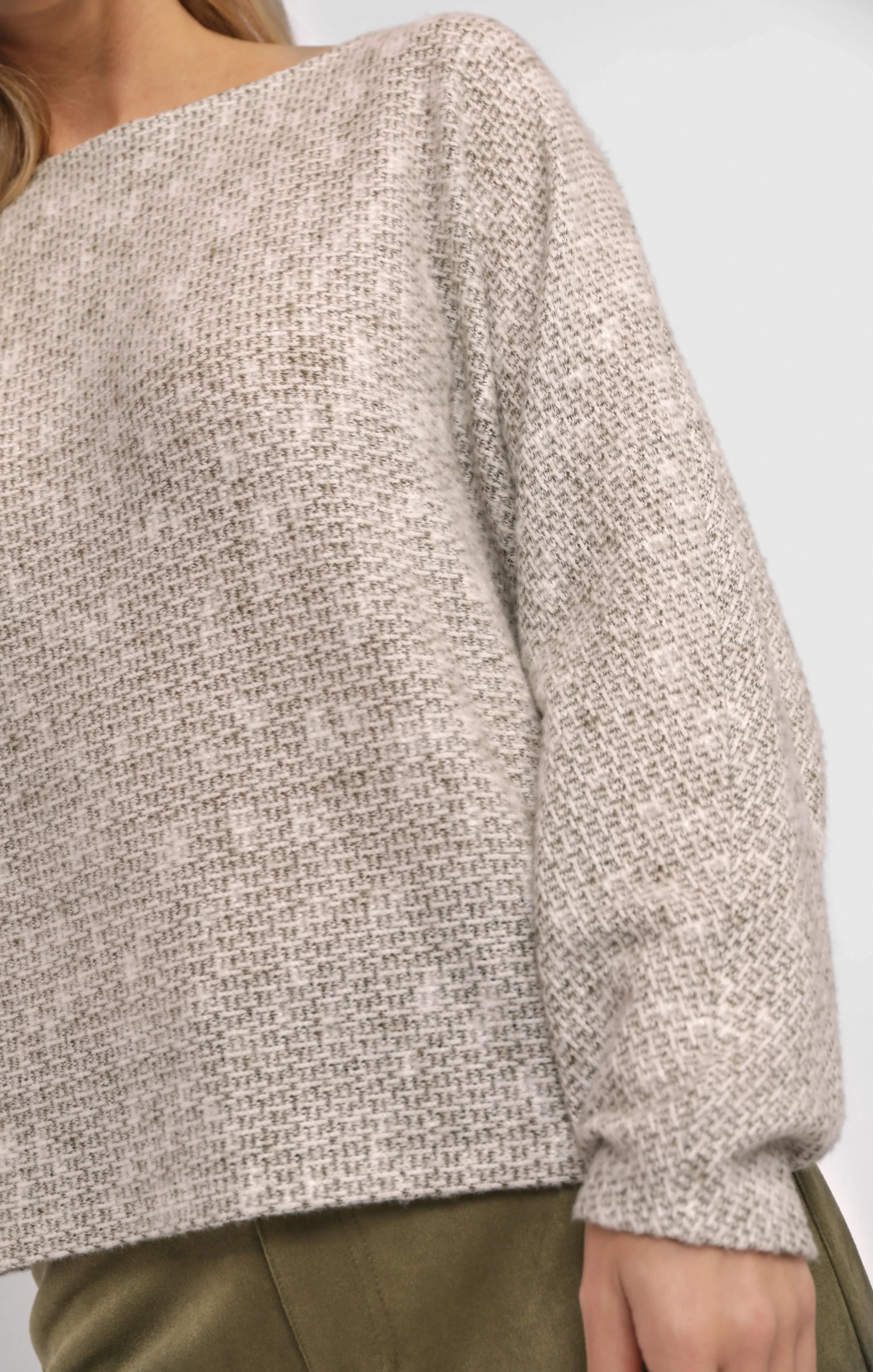 Billie Dolman Sleeve Knit Top, Olive | Sadie & Sage sold by North & Main Clothing Company product image thumbnail 4