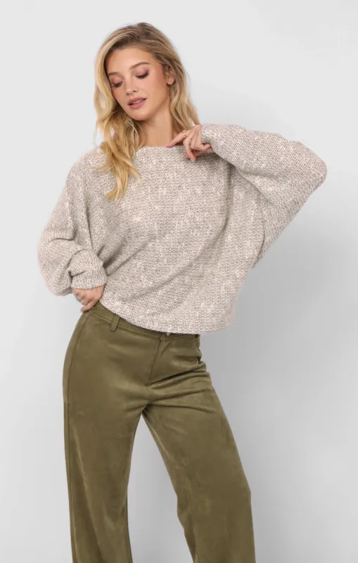 Billie Dolman Sleeve Knit Top, Olive | Sadie & Sage sold by North & Main Clothing Company