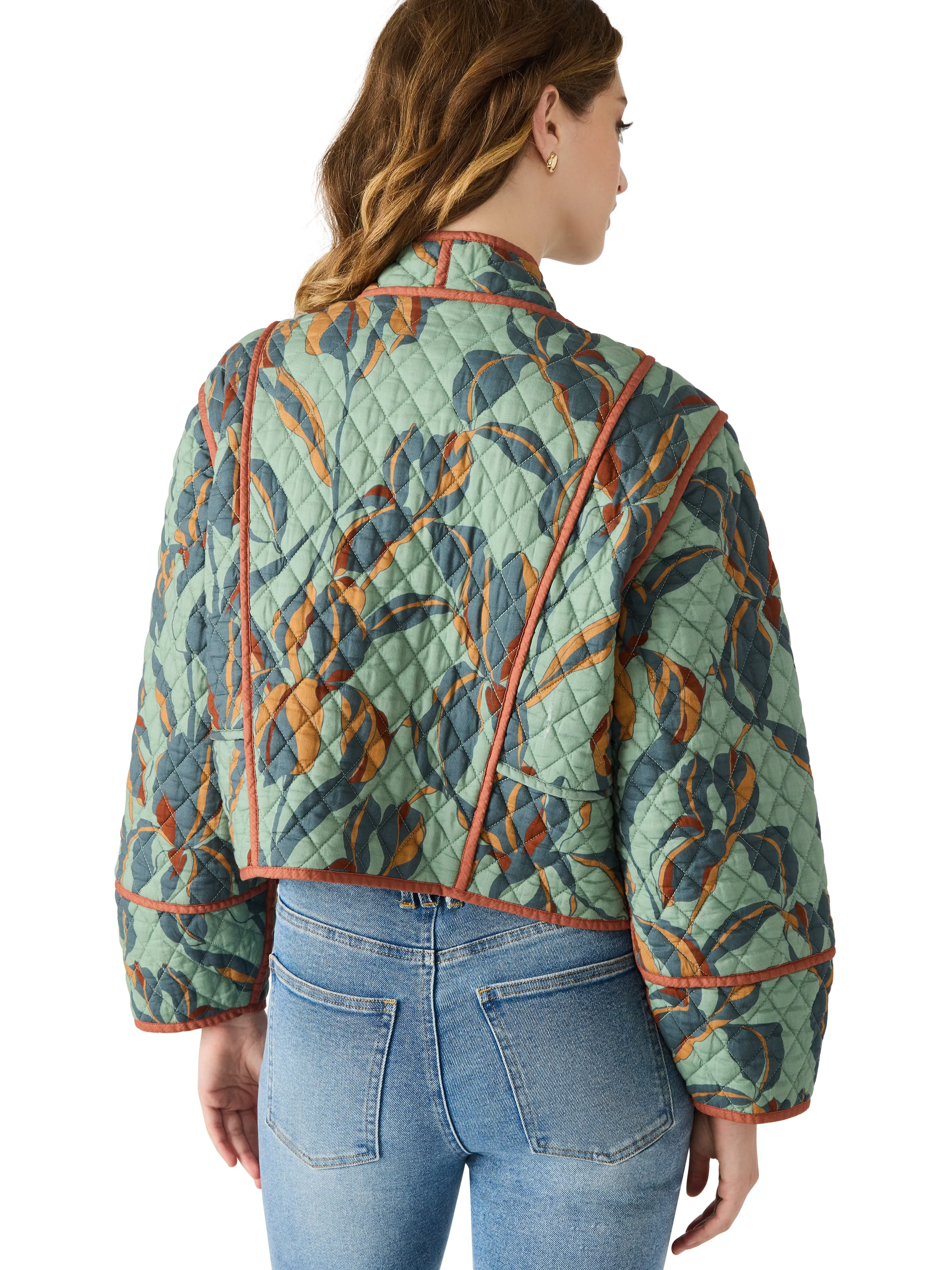 Adalynn Quilted Jacket, Dark Sage | Steve Madden sold by North & Main Clothing Company product image thumbnail 4