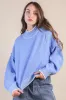 Alice Trim Detail Sweater, Blue sold by North & Main Clothing Company