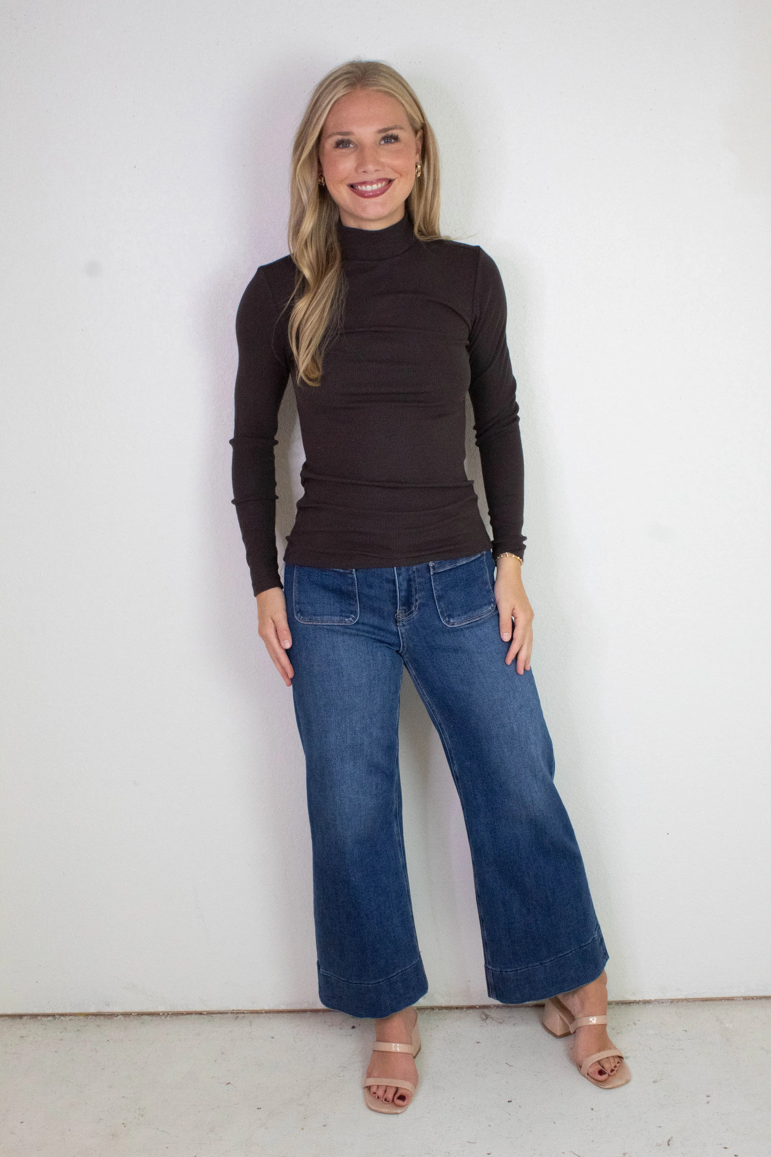 Mock Neck Essential Top, Semi Sweet | Sanctuary sold by North & Main Clothing Company product image thumbnail 2