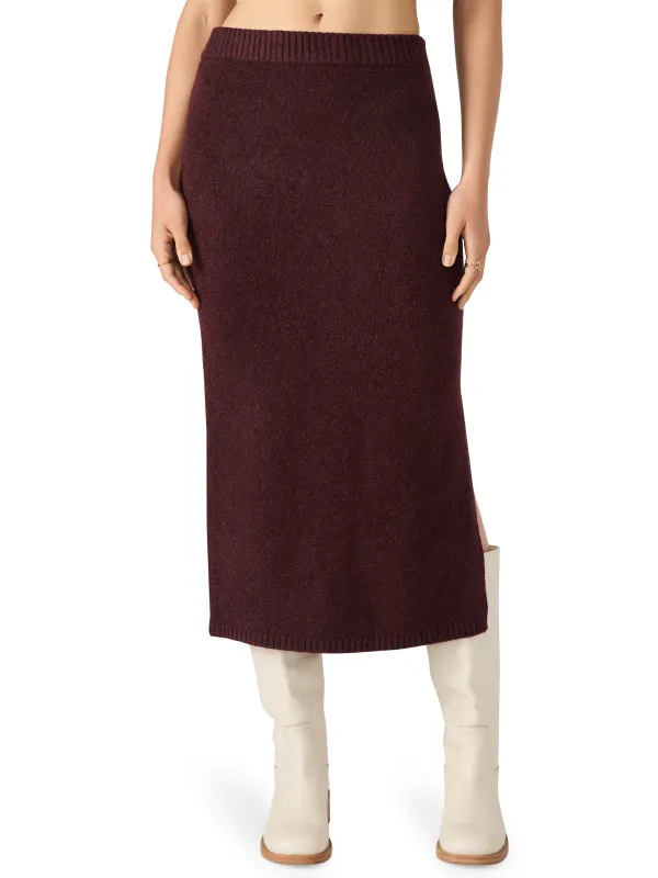 Remy Knit Skirt, Wine | Steve Madden sold by North & Main Clothing Company
