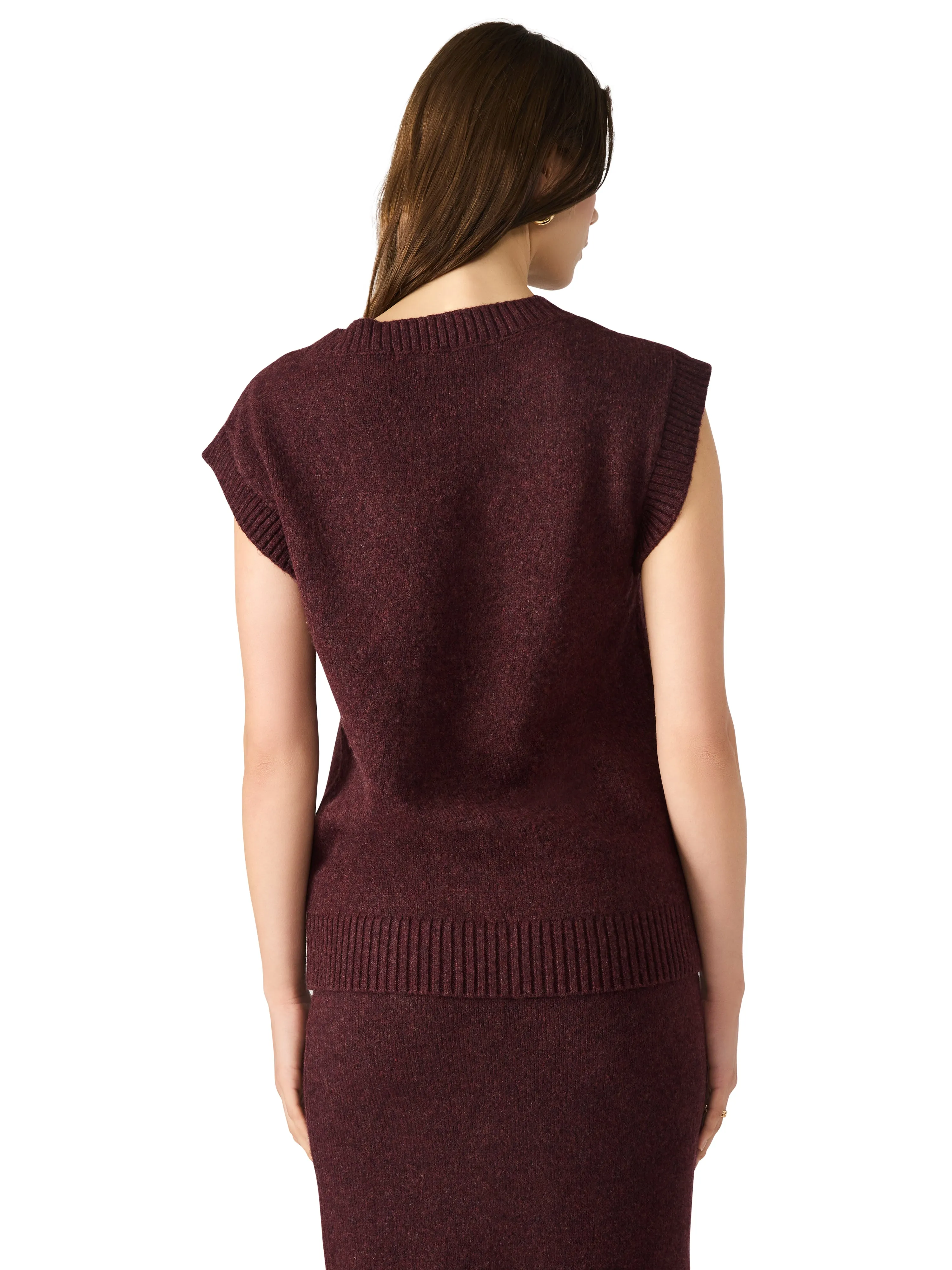 Remy Sweater Vest, Wine | Steve Madden sold by North & Main Clothing Company product image thumbnail 4
