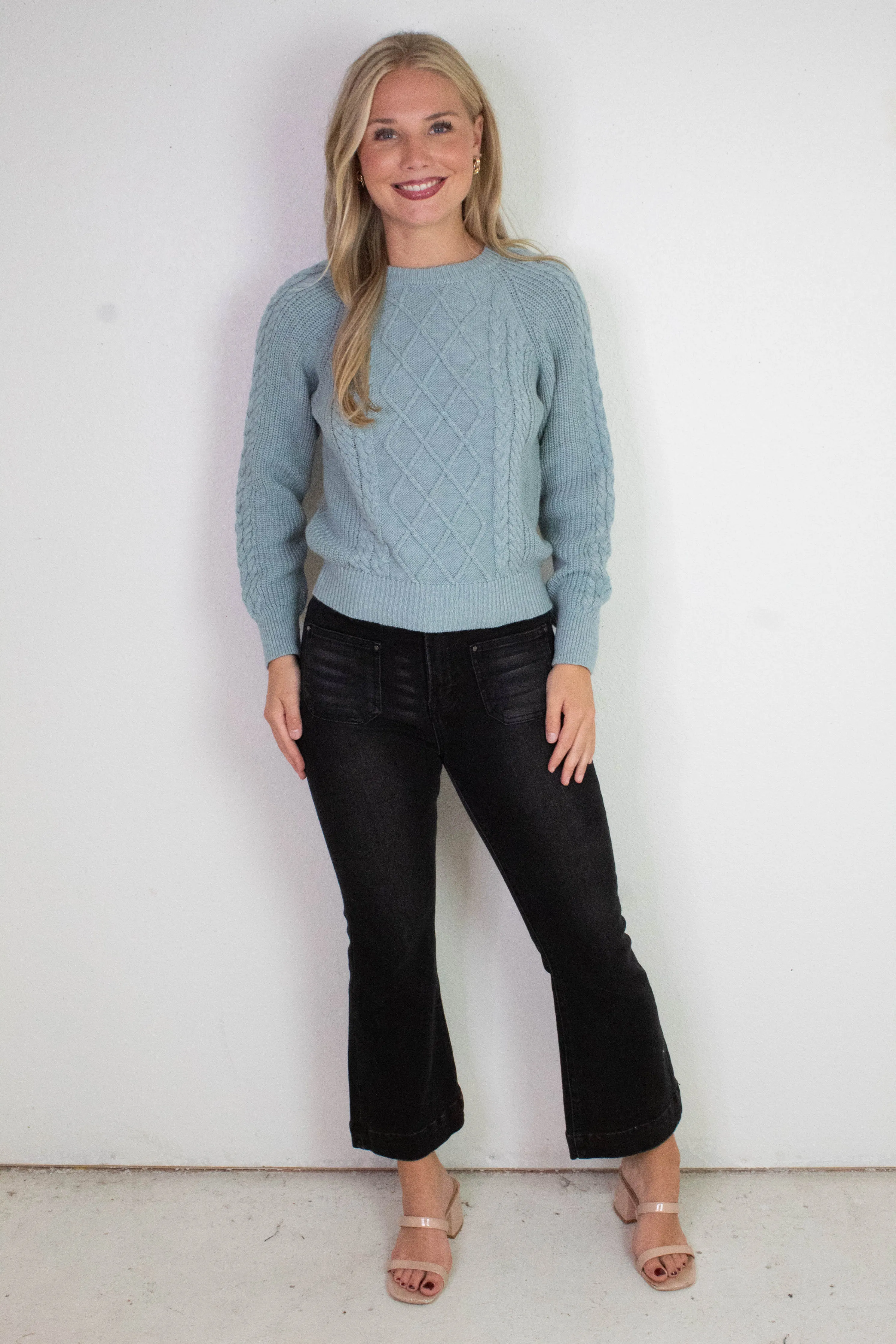 Nomad Cable Popover, Sky Gray | Sanctuary sold by North & Main Clothing Company product image thumbnail 2