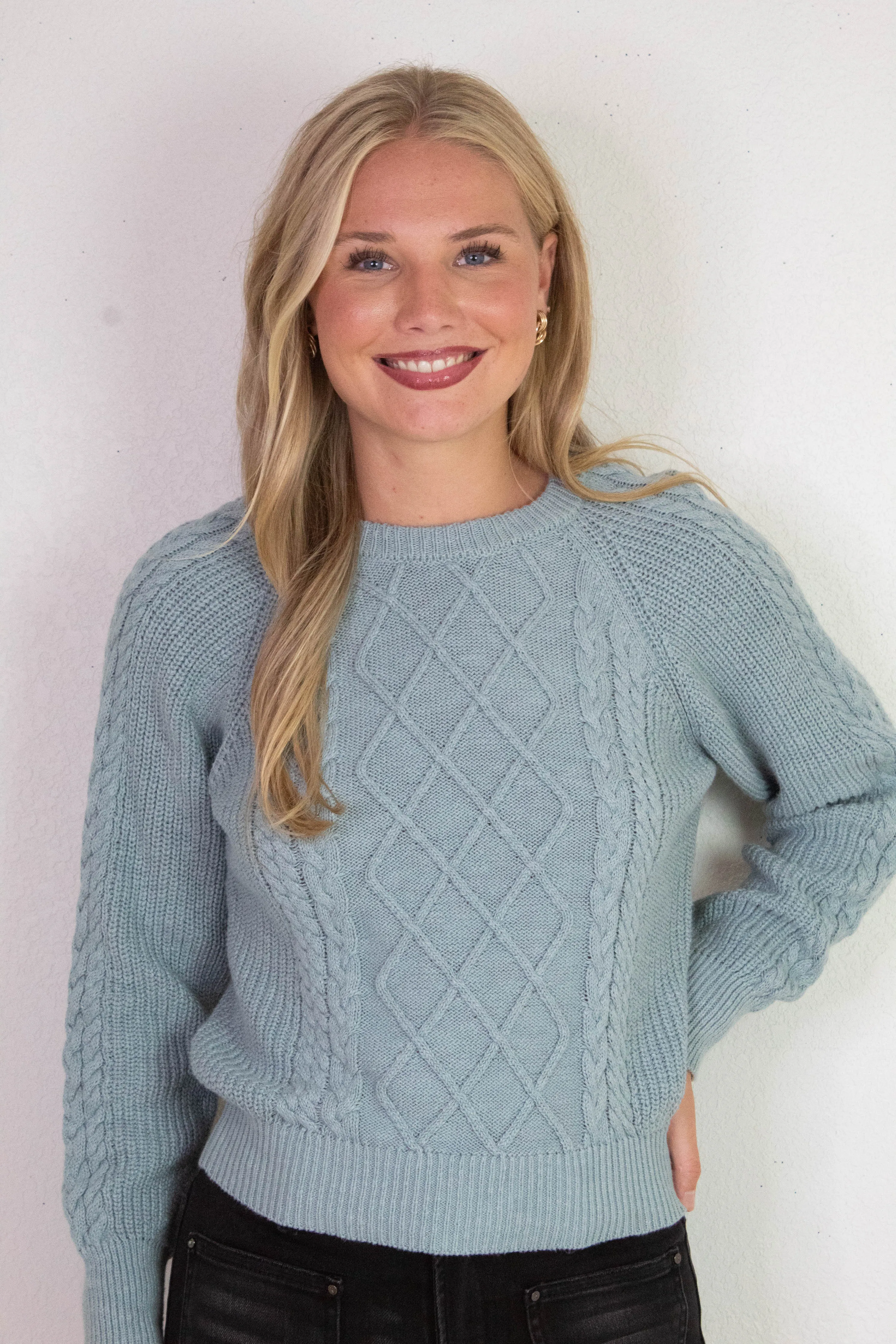 Nomad Cable Popover, Sky Gray | Sanctuary sold by North & Main Clothing Company product image thumbnail 5