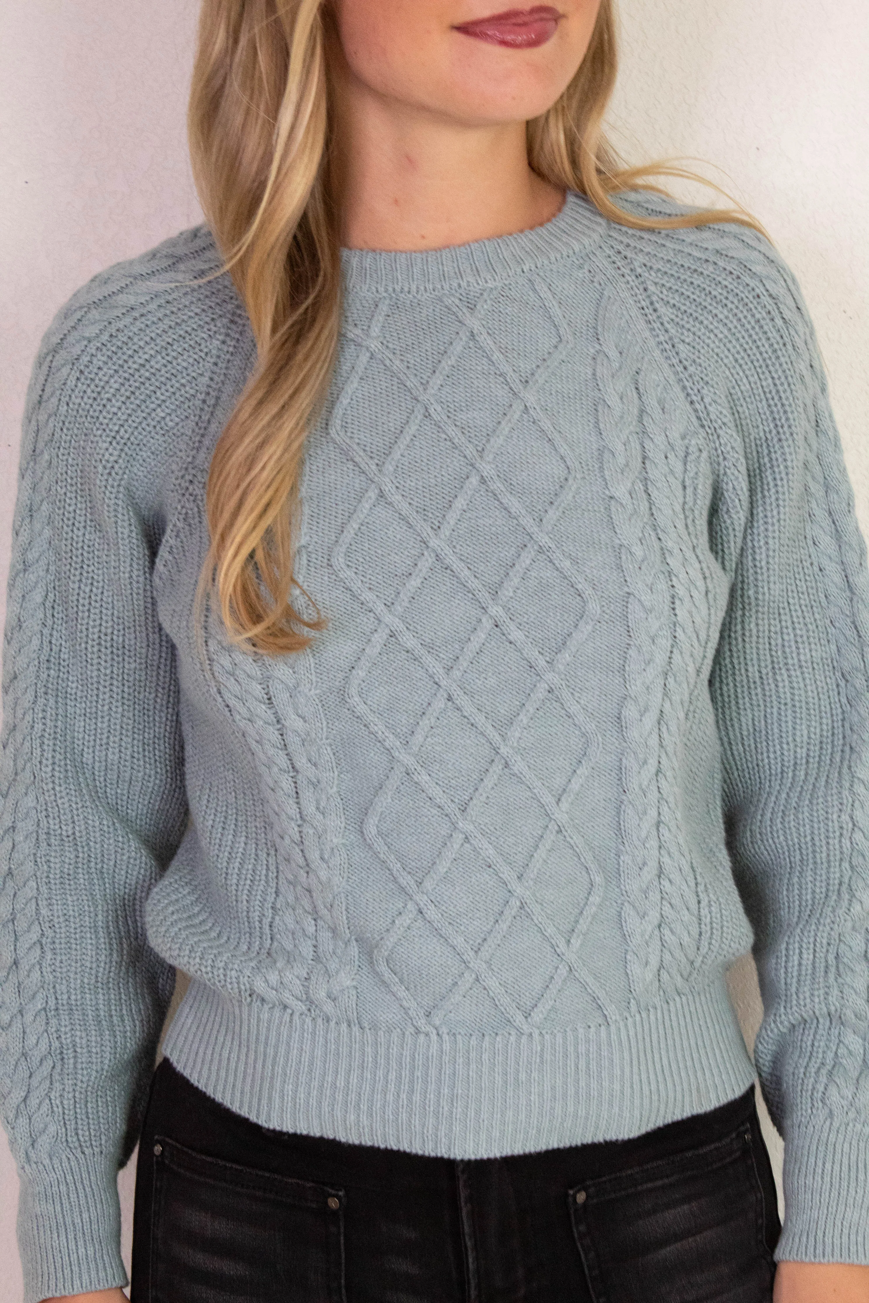 Nomad Cable Popover, Sky Gray | Sanctuary sold by North & Main Clothing Company product image thumbnail 4