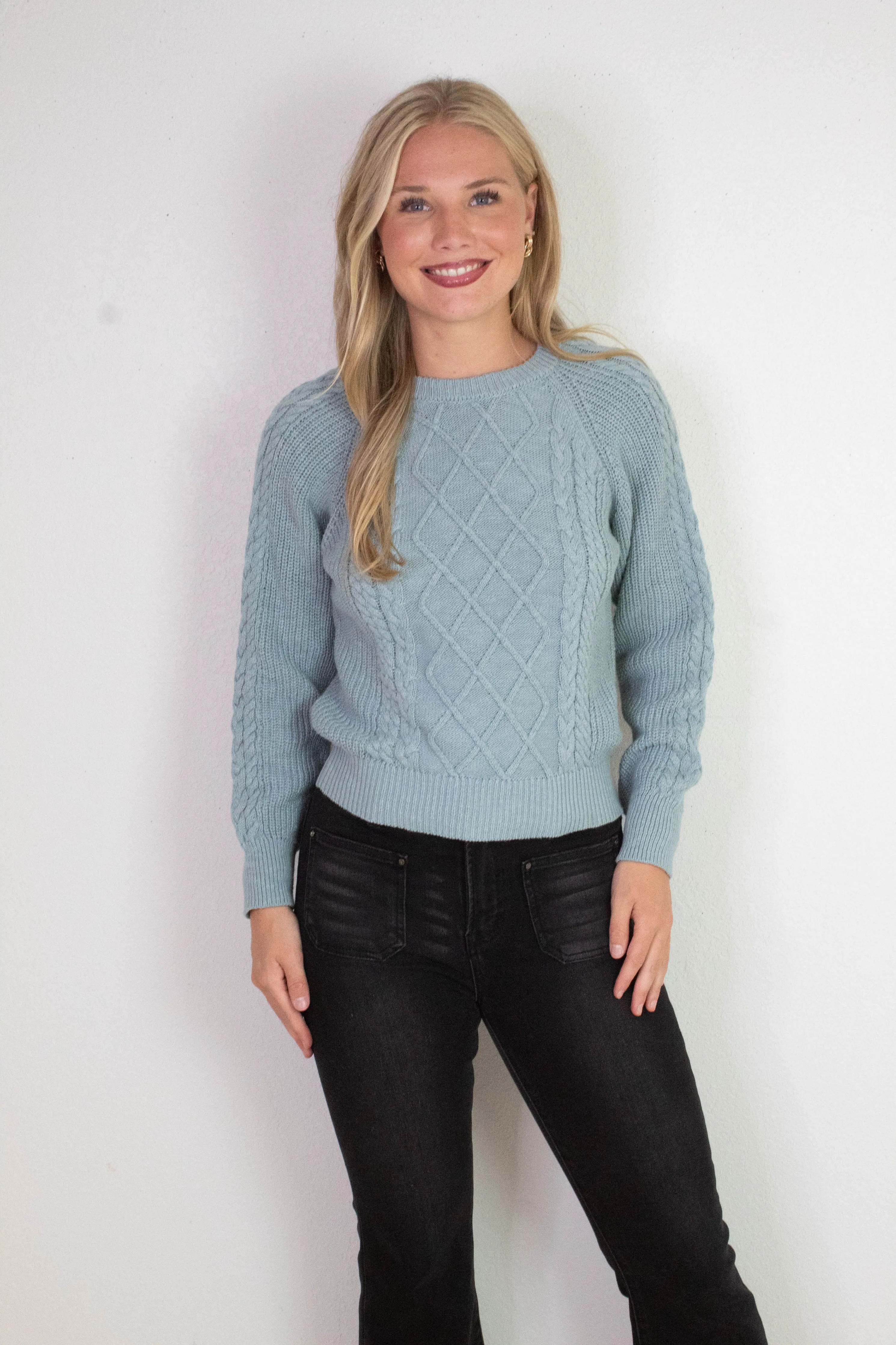 Nomad Cable Popover, Sky Gray | Sanctuary sold by North & Main Clothing Company product image thumbnail 3