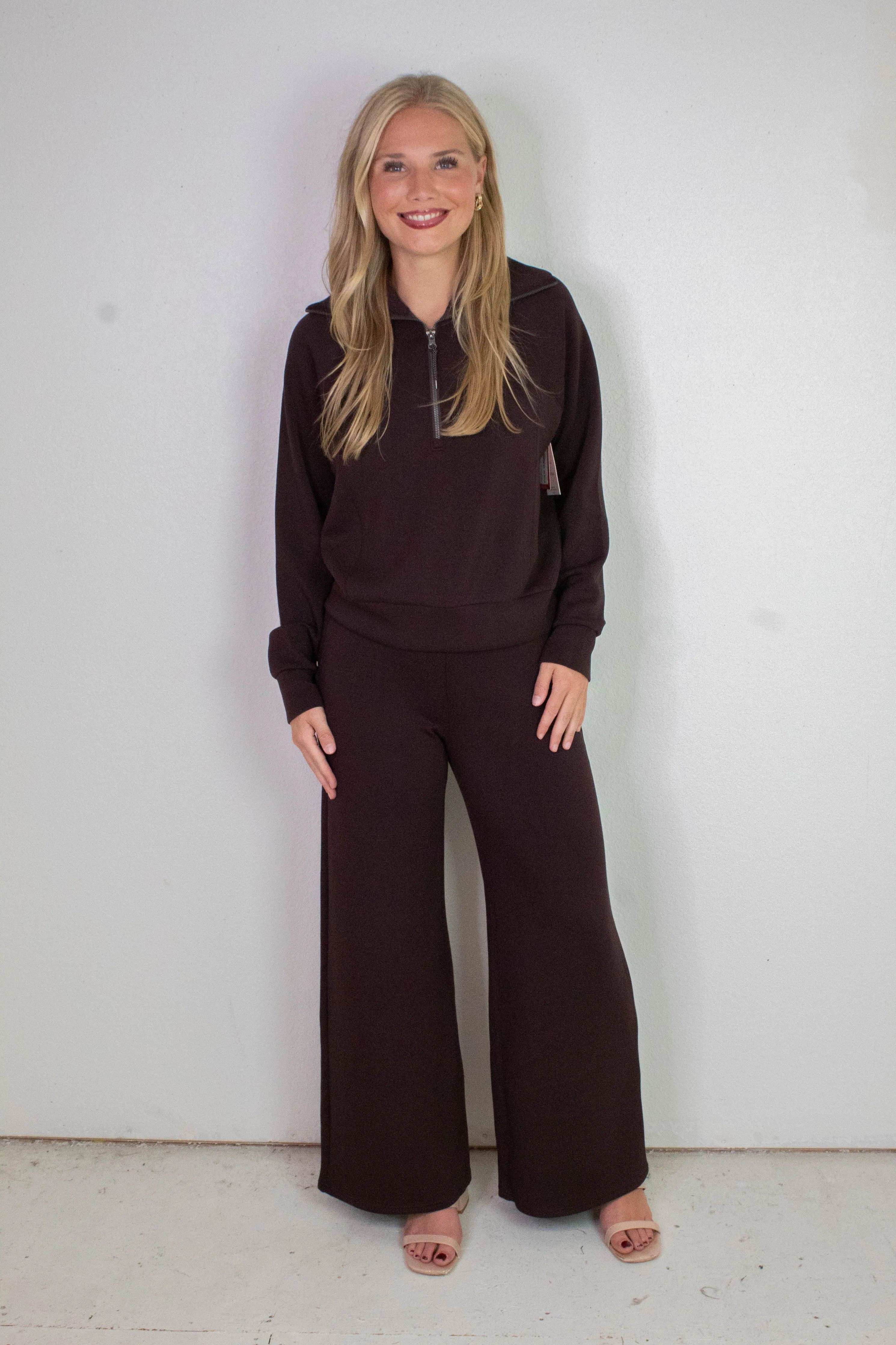 Airessentials Wide Leg Pant, Truffle Brown | SPANX sold by North & Main Clothing Company product image thumbnail 5