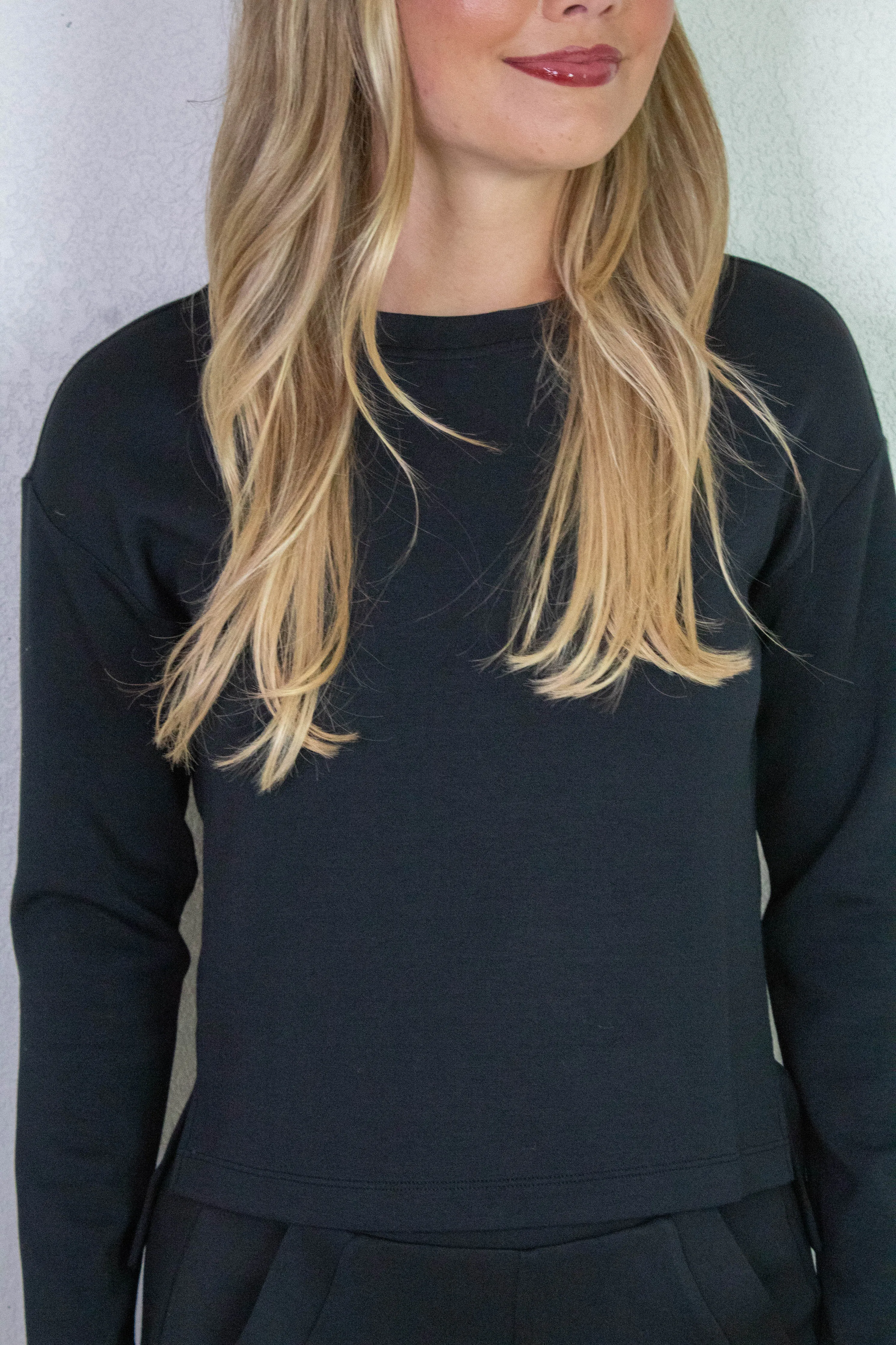 Airessentials Side Slit Top, Very Black | SPANX sold by North & Main Clothing Company product image thumbnail 4