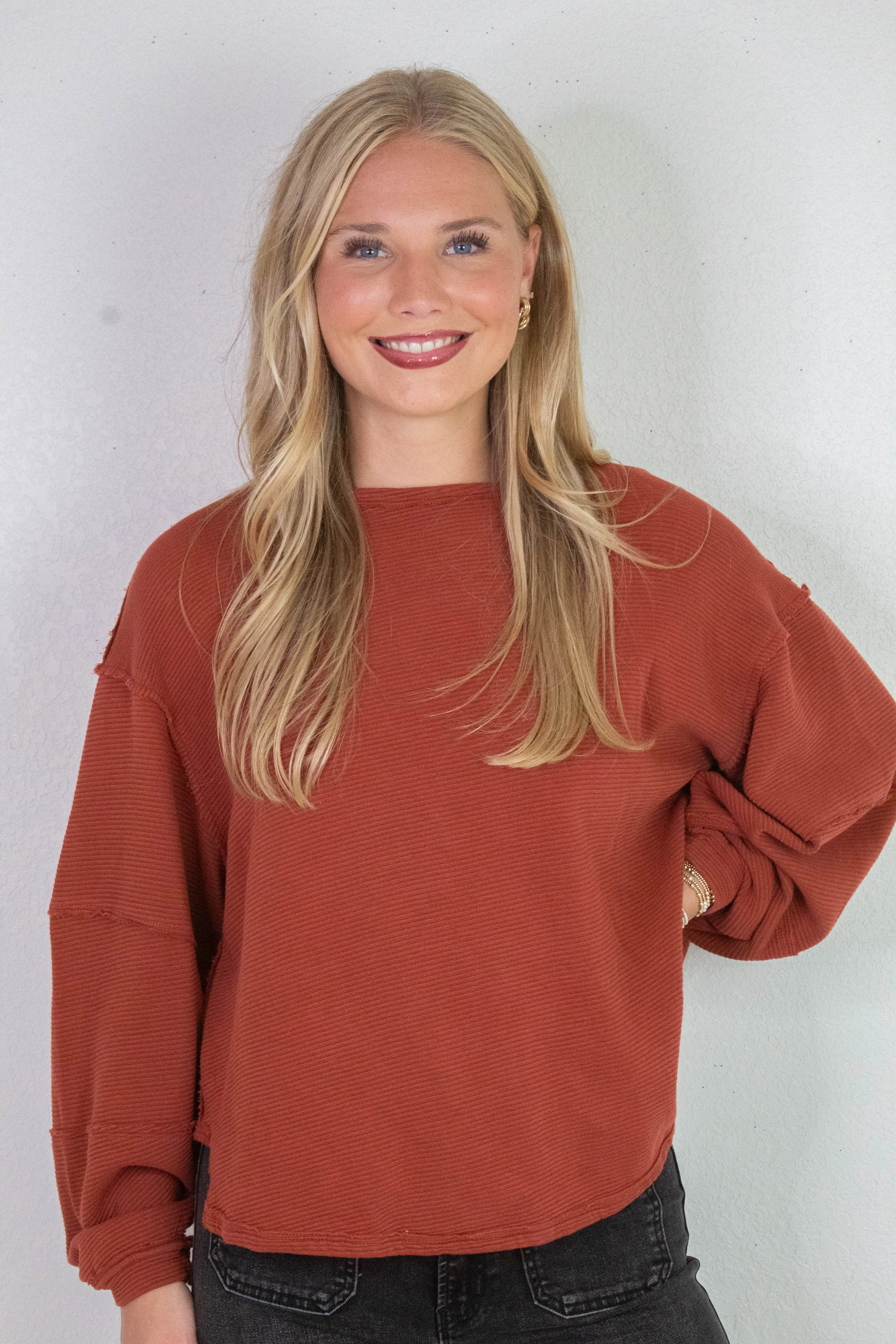 Total Eclipse Tee, Spiced Rum | Free People sold by North & Main Clothing Company