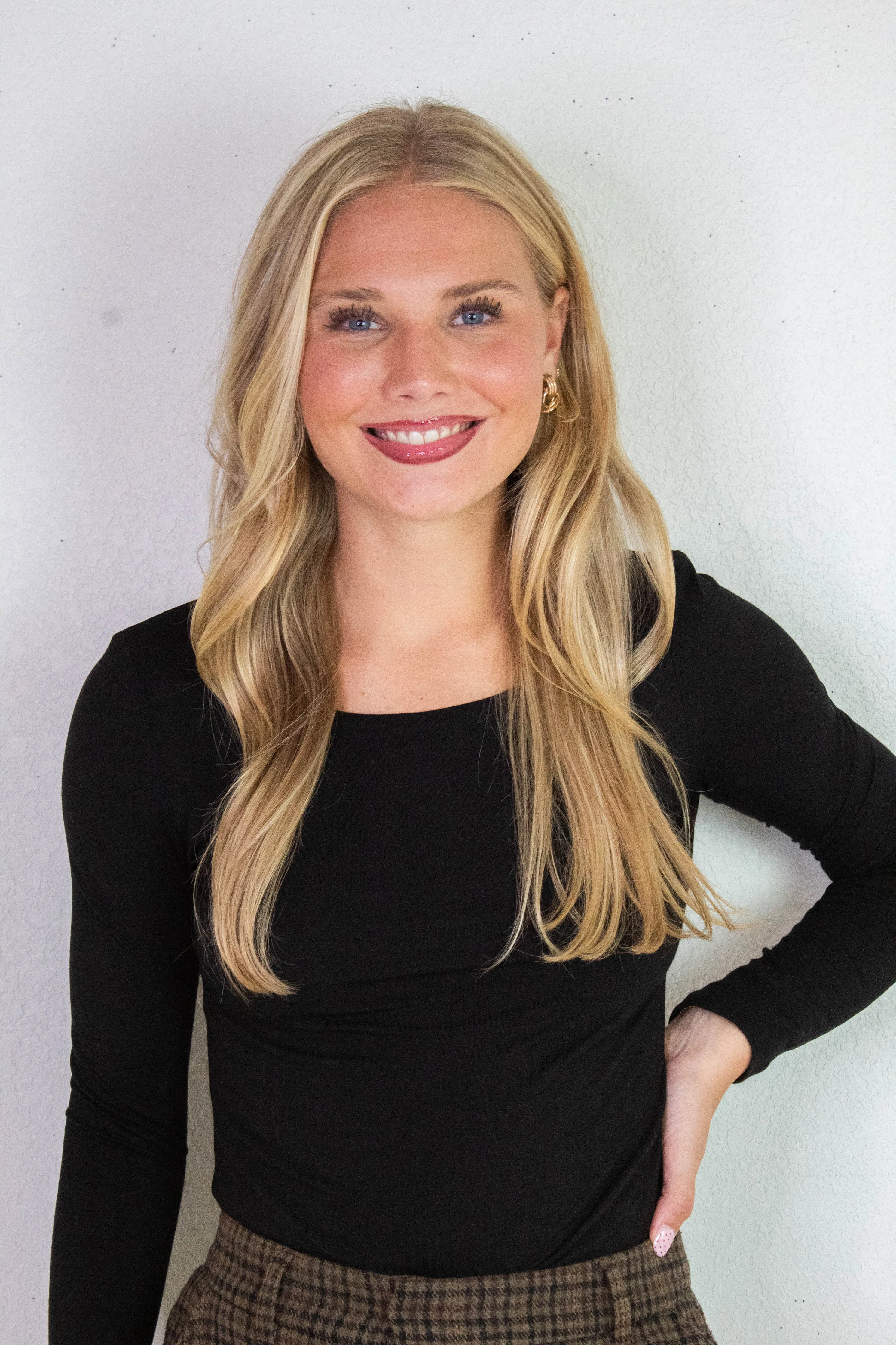 Della Layered Round Neck Top, Black sold by North & Main Clothing Company product image thumbnail 2