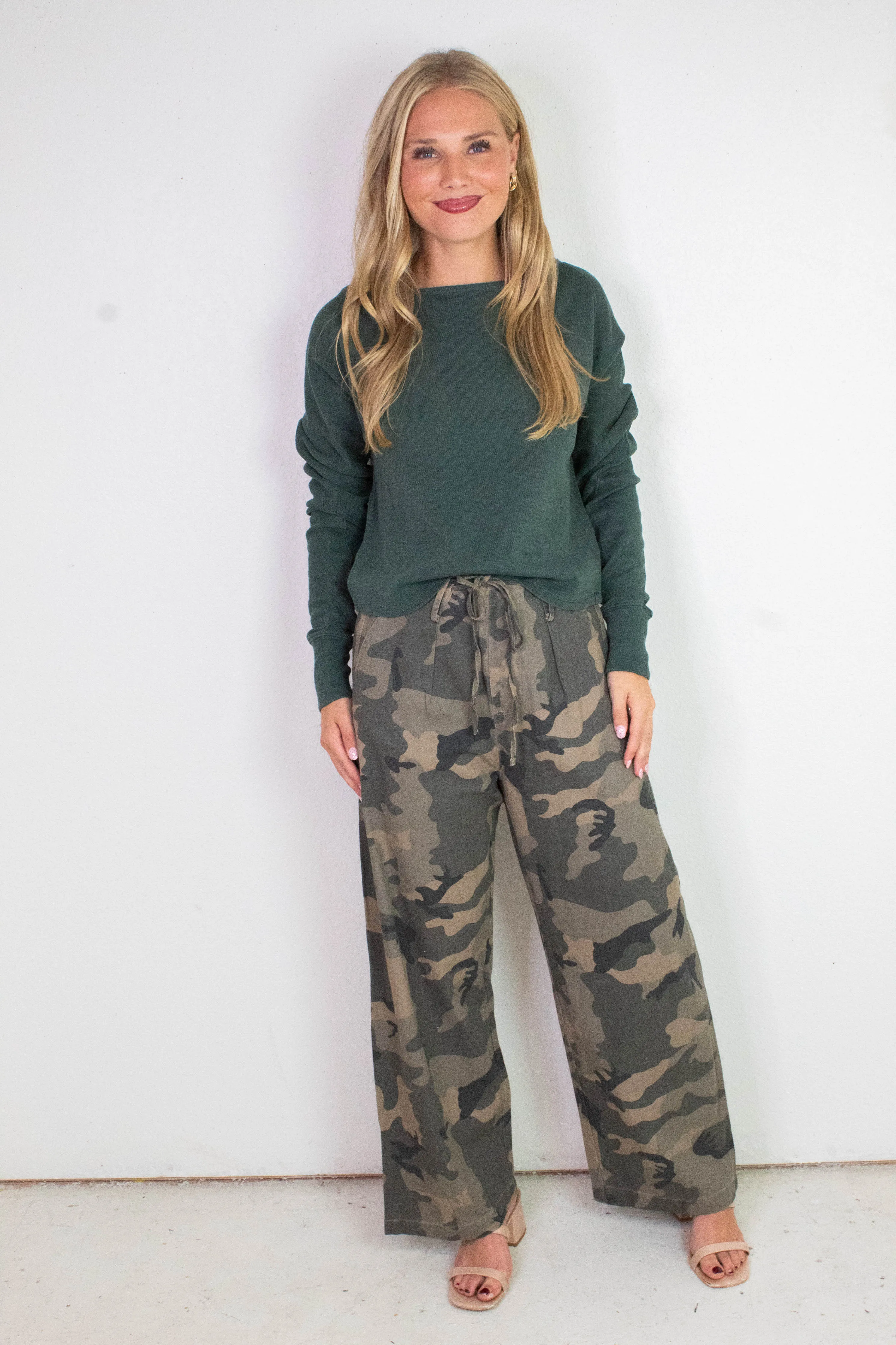 Jess Boat Neck Top, Seamoss | Free People sold by North & Main Clothing Company product image thumbnail 2