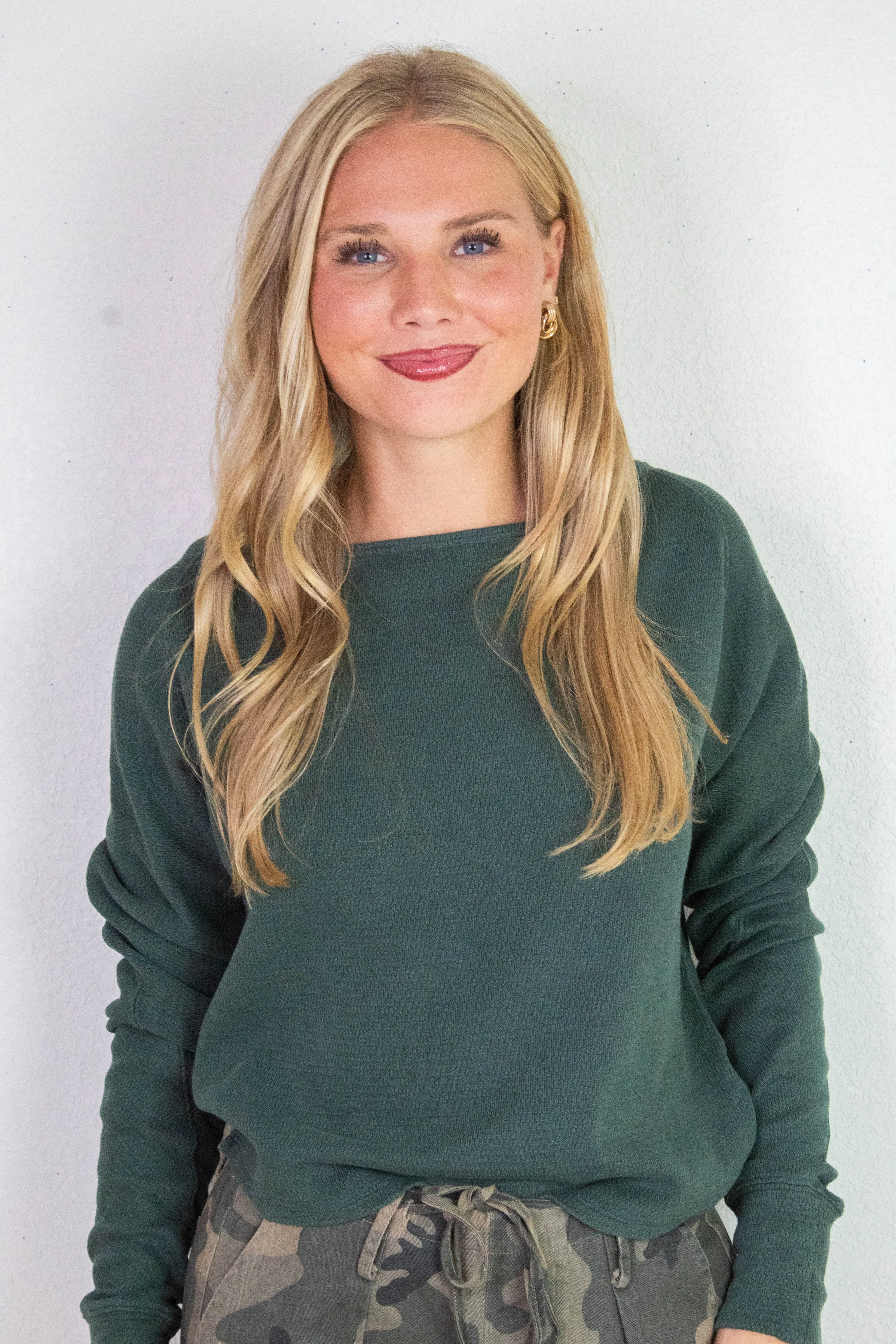 Jess Boat Neck Top, Seamoss | Free People sold by North & Main Clothing Company product image thumbnail 5